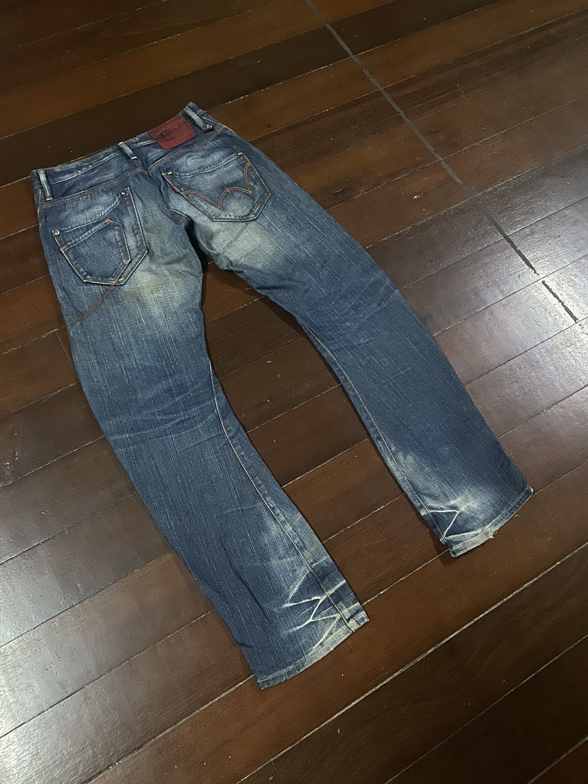 Edwin × Japanese Brand FIRE 🔥 EDWIN E-FUNCTION CURVE FLARE JEANS Size US 32 / EU 48 - 15 Thumbnail
