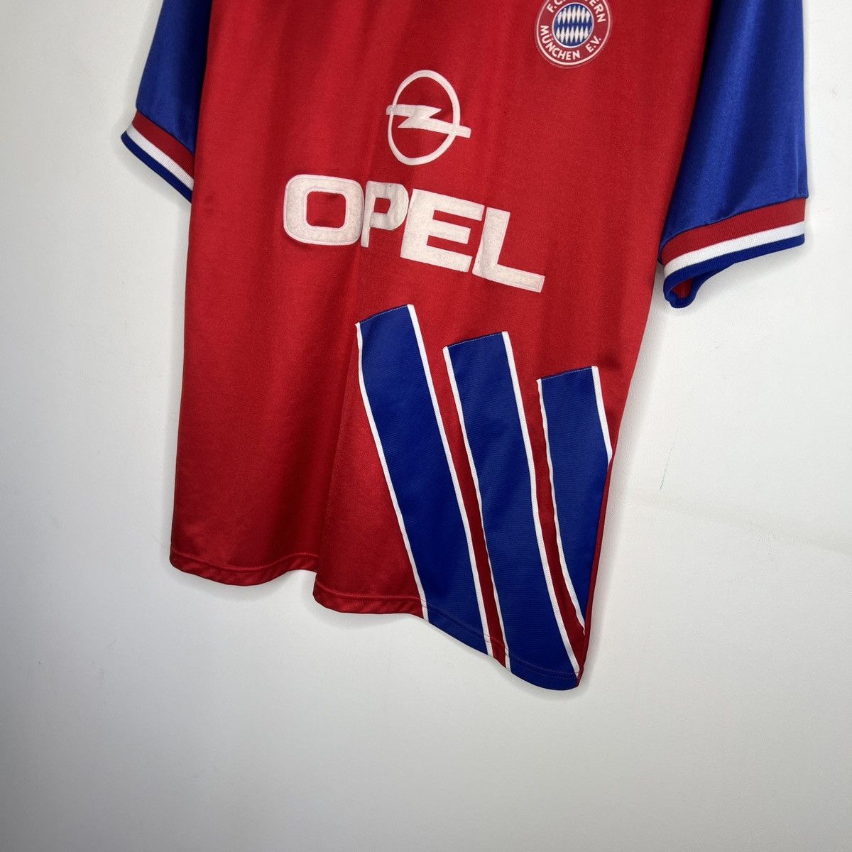 Adidas × Vintage vintage 90s adidas eqt soccer jersey bayern Opel 1993 home Size US L / EU 52-54 / 3 - 3 Thumbnail
