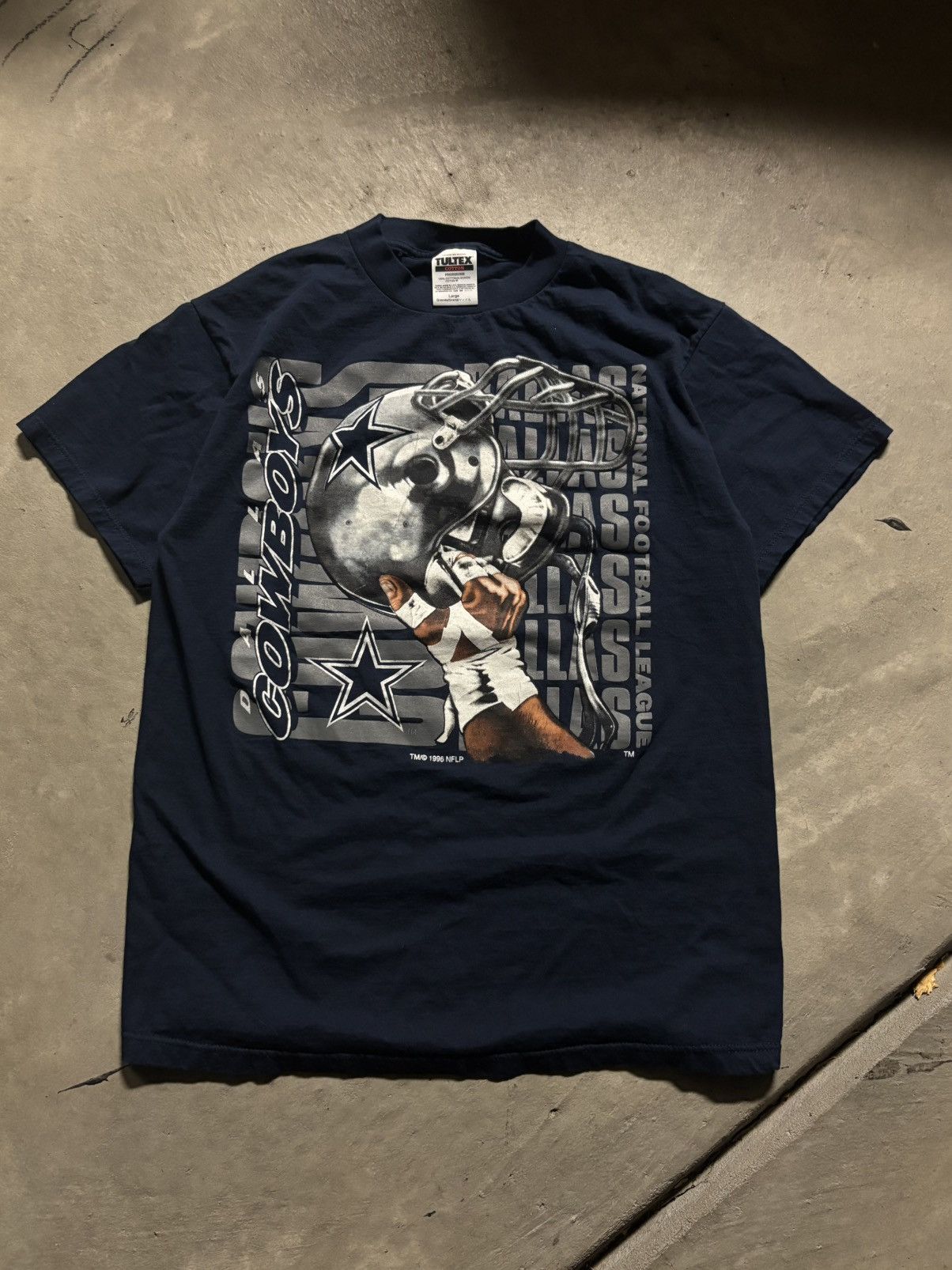 NFL × Vintage vintage 1996 dallas cowboys helmet tee Size US L / EU 52-54 / 3 - 1 Thumbnail