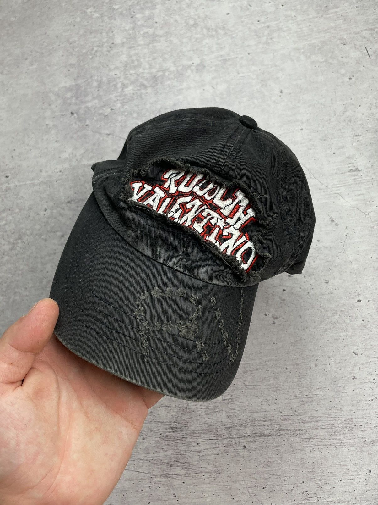 Japanese Brand × Valentino × Vintage Vintage Rudolph Valentino Distressed Style Cap Hat Size ONE SIZE - 6 Thumbnail