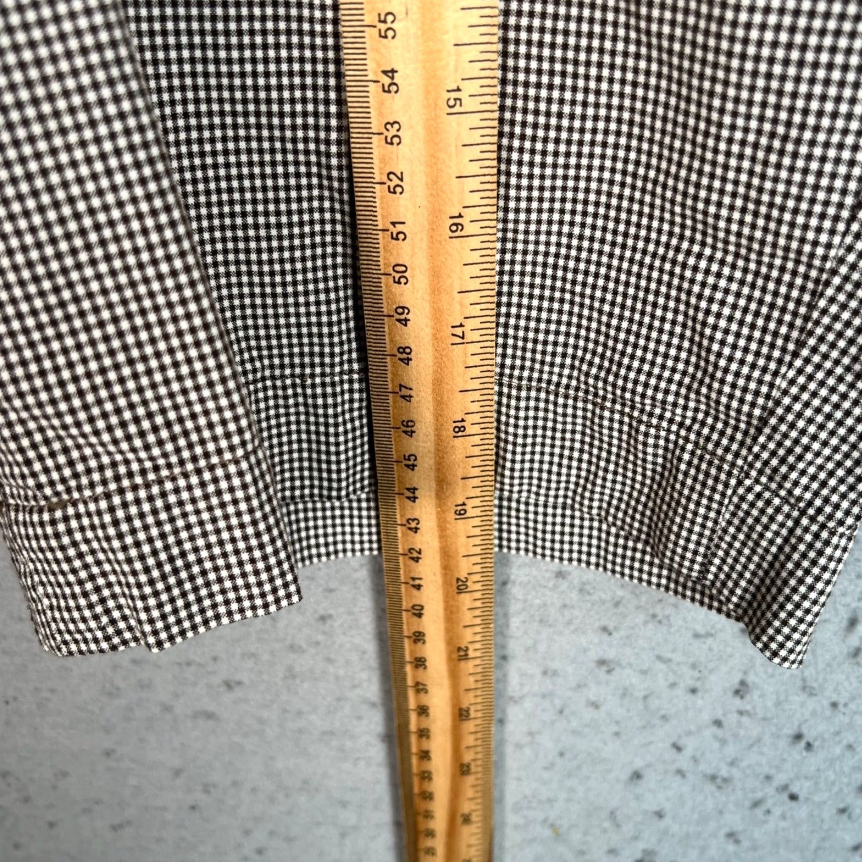 United Arrows VINTAGE United Arrows Shorts Chino Men L Brown Houndstooth Cotton Blend 32W 10in Inseam Mens Size Large Size US 33 - 7 Thumbnail