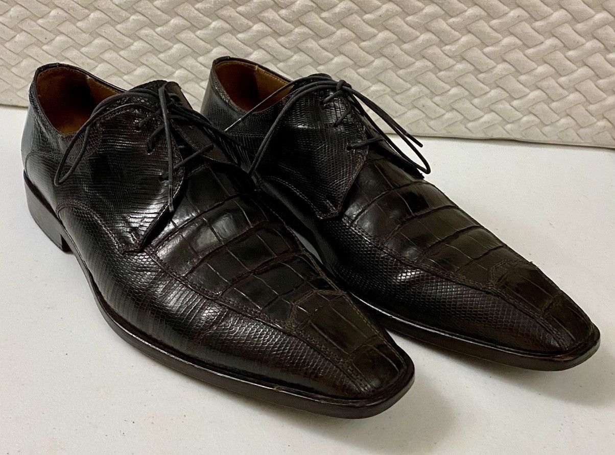 David Eden David Eden LP 36 Genuine Alligator/Lizard Skin Oxfords 10 Size US 10 / EU 43 - 12 Thumbnail