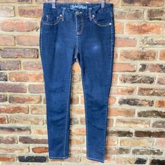 Faded Glory Faded Glory Blue Pull On Cropped Jeans XL Lightweight