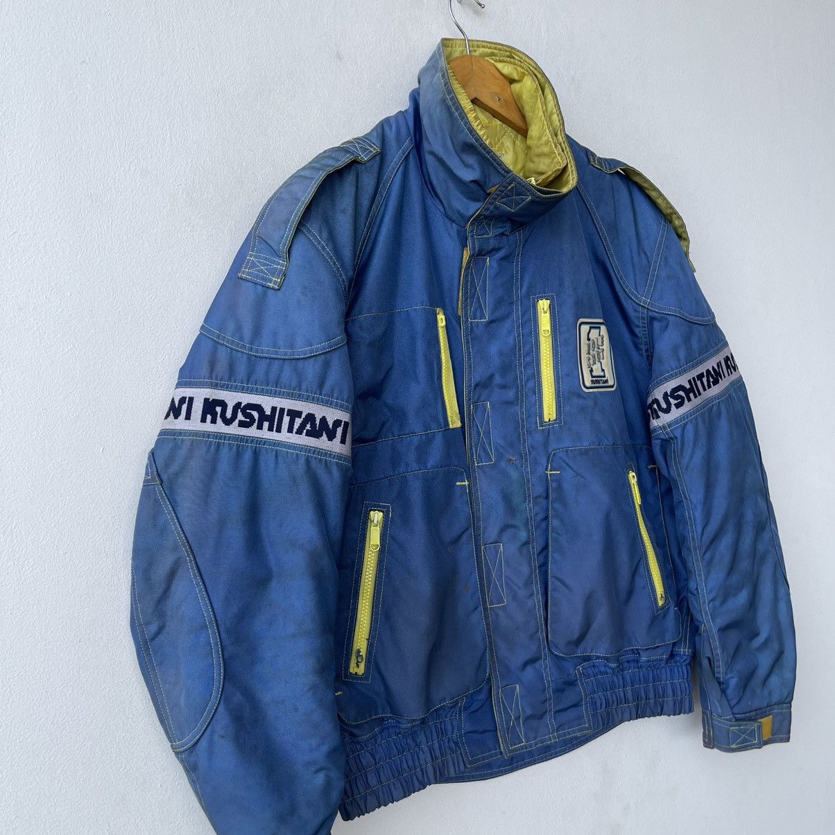 Helmut Lang Vintage 80s Astro Kushitani "Hole Shot" Racing Jacket Size US L / EU 52-54 / 3 - 6 Thumbnail