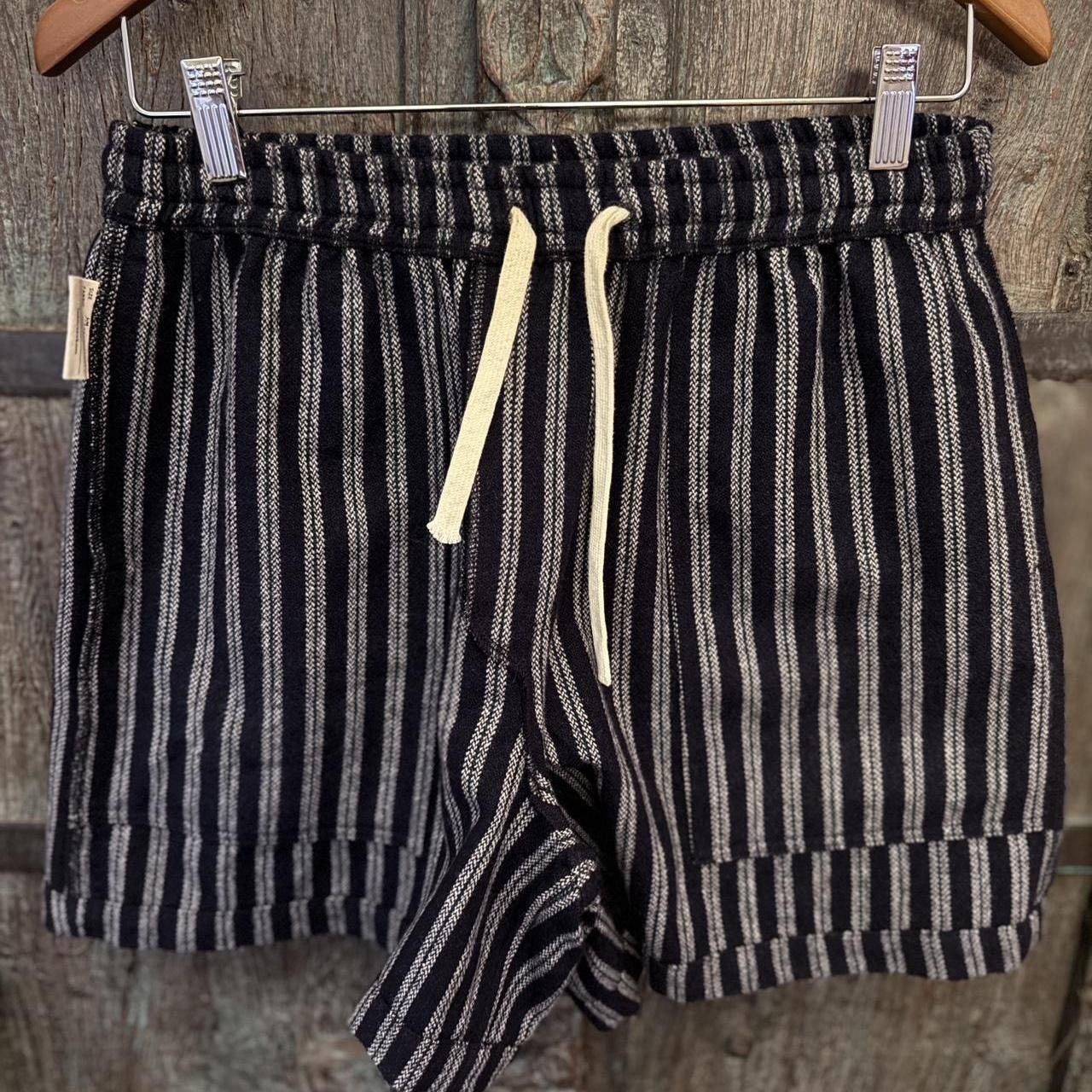 Bode Vally Stripe Shorts in Navy, Green, Gray Size US 32 / EU 48 - 3 Thumbnail