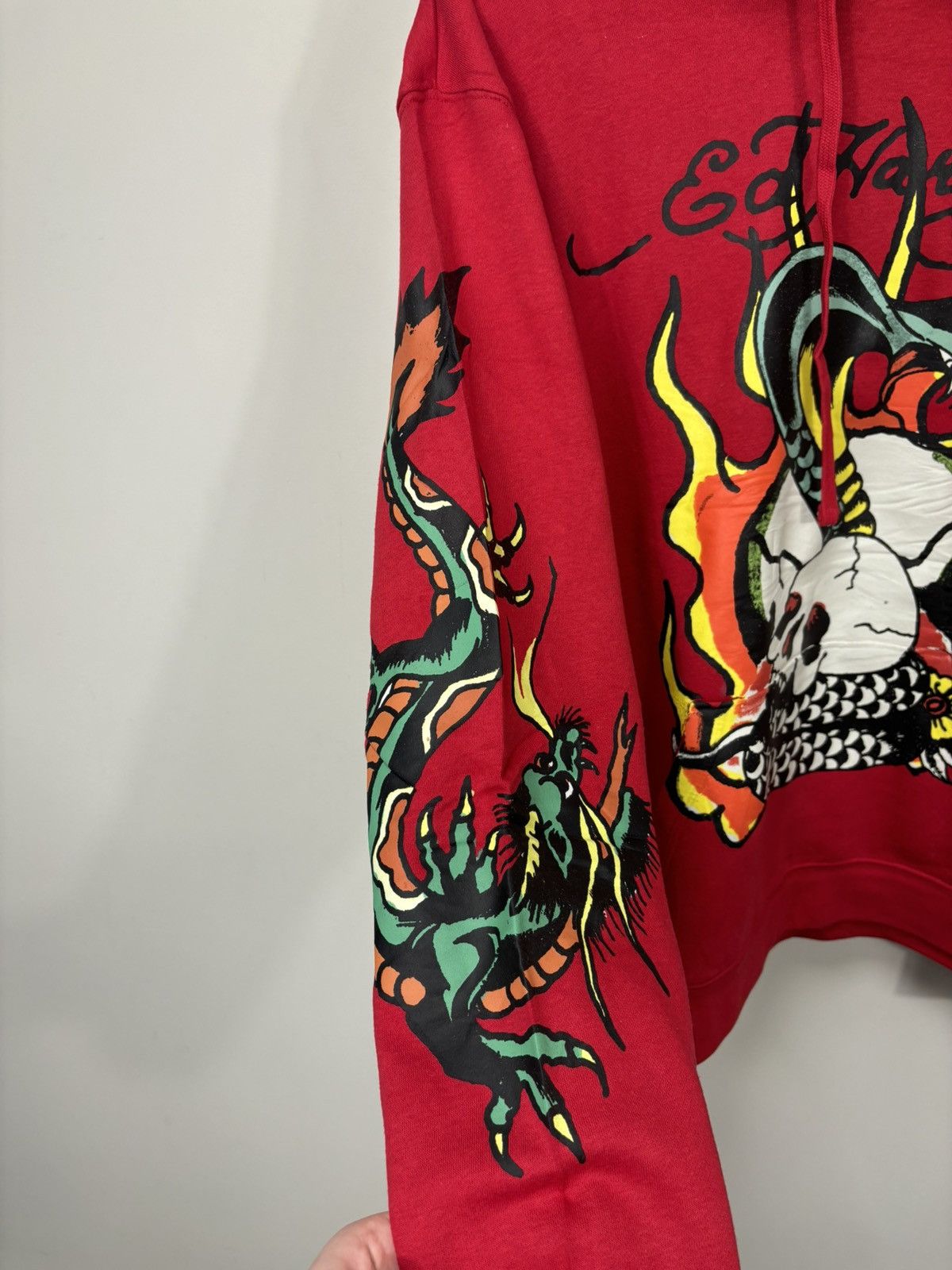 Christian Audigier Ed Hardy Christian Audigier Skull Fire Logo Y2K Hype Hoodie Size US M / EU 48-50 / 2 - 7 Thumbnail