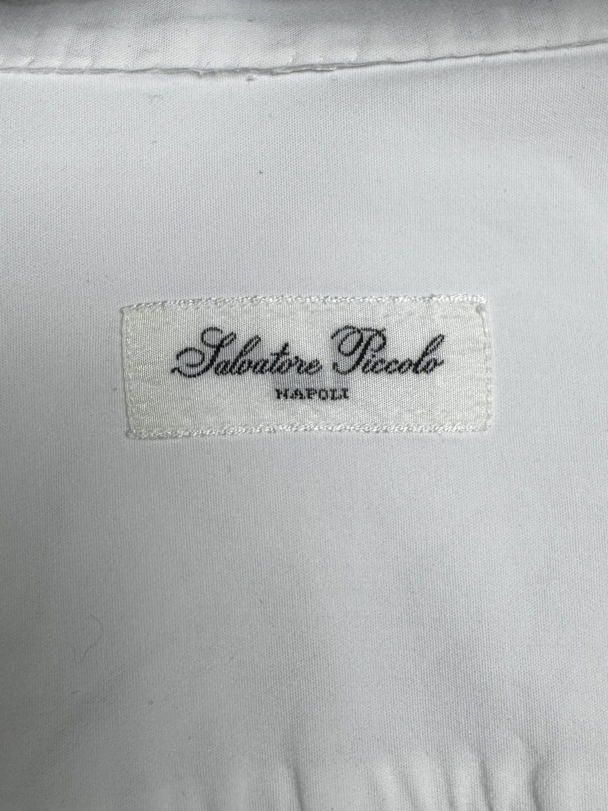 Salvatore Piccolo Salvatore Piccolo Napoli white cotton long sleeve shirt 16 Size US L / EU 52-54 / 3 - 9 Thumbnail