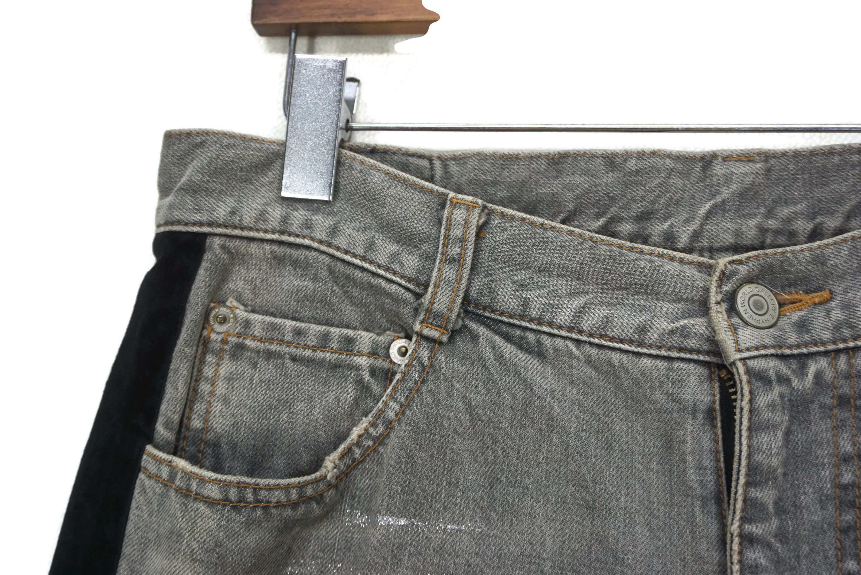 If Six Was Nine 🔥DIOR STYLE JEANS🔥E Hyphen Jeans W34xL35 Velour Trim x7 Size US 34 / EU 50 - 4 Thumbnail