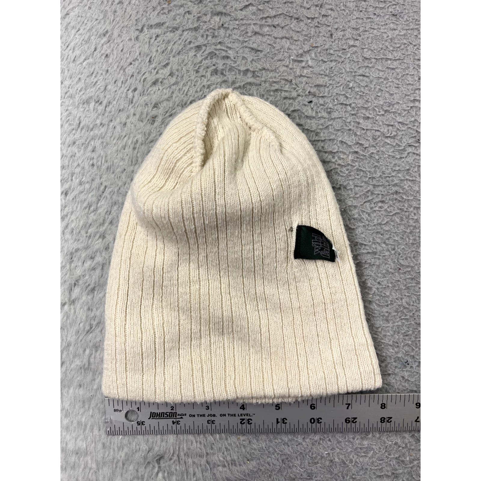 Vintage Wild Fable Beanie Adult One Size Ivory Knit Polyester Ski Size ONE SIZE - 4 Thumbnail