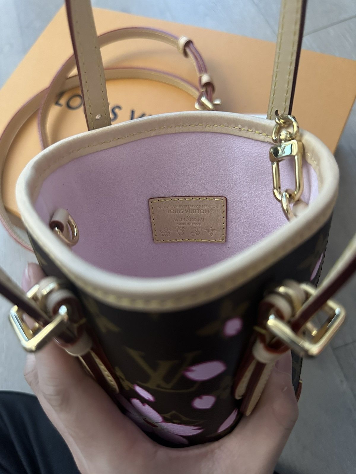 Louis Vuitton × Takashi Murakami Louis Vuitton x Takashi Murakami Nano Bucket Sakura Brown Size ONE SIZE - 11 Thumbnail