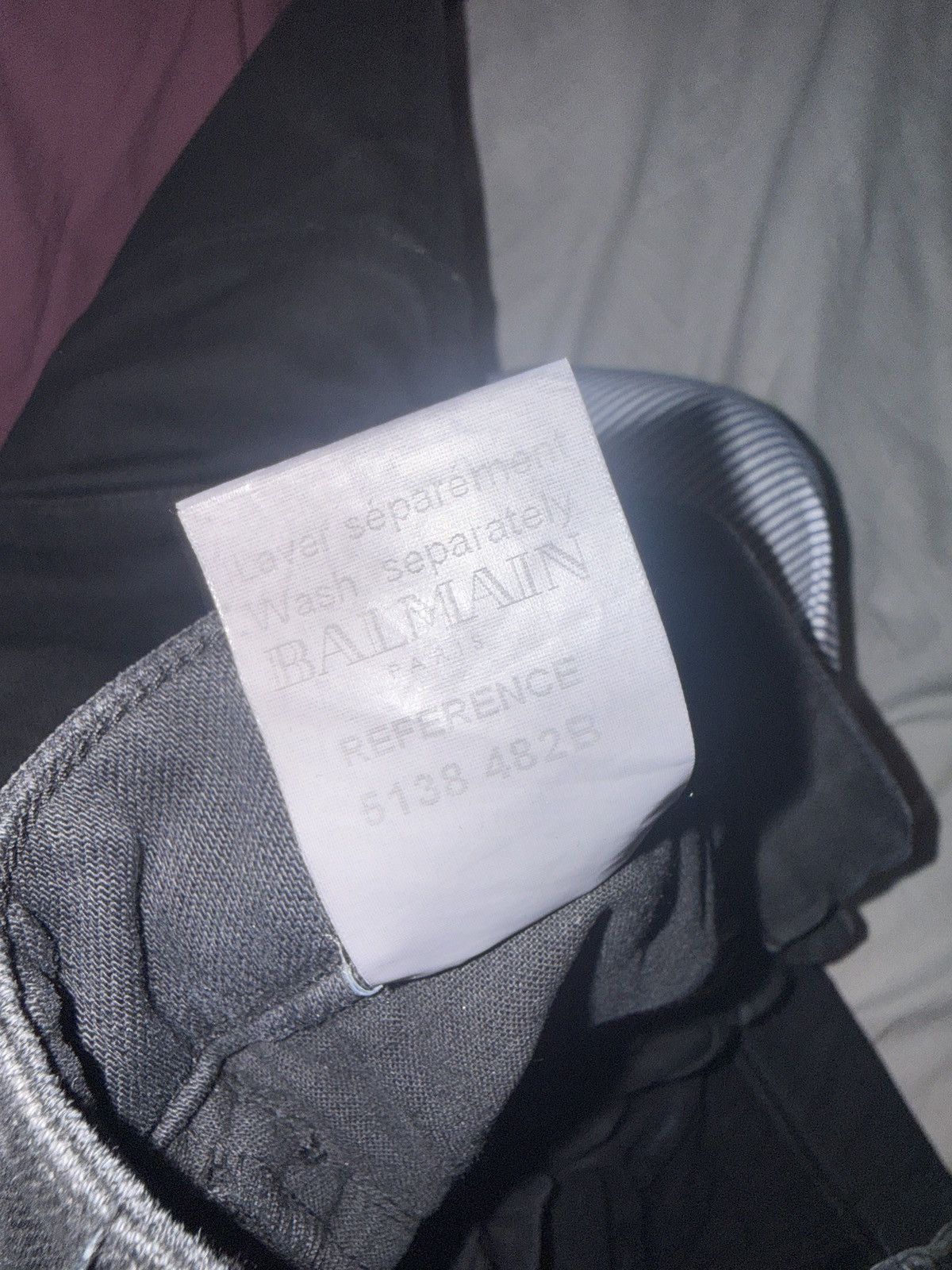 Balmain BALMAIN Biker Jeans / Ribbed Panels (Olivier Rousteing Era) Size 27" / US 4 / IT 40 - 10 Thumbnail