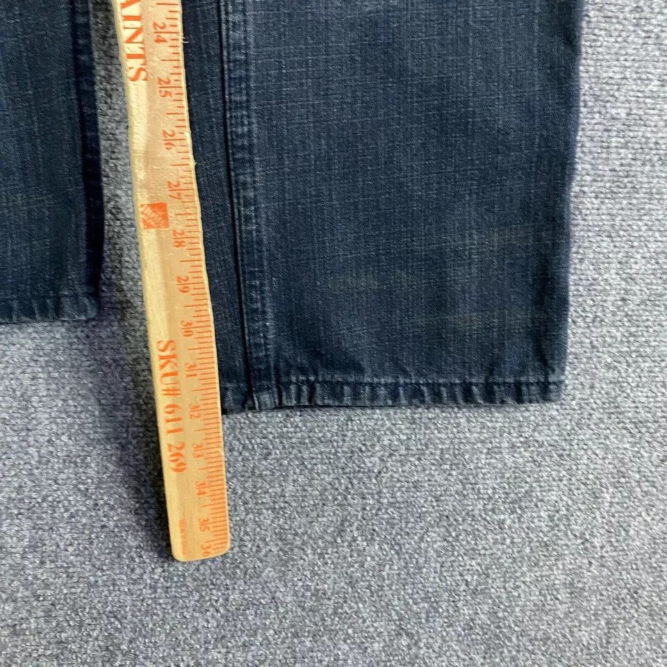 FUSAI FUSAI Jeans Men's 42x32 Straight Leg Denim Dark Wash Size US 42 / EU 58 - 5 Thumbnail