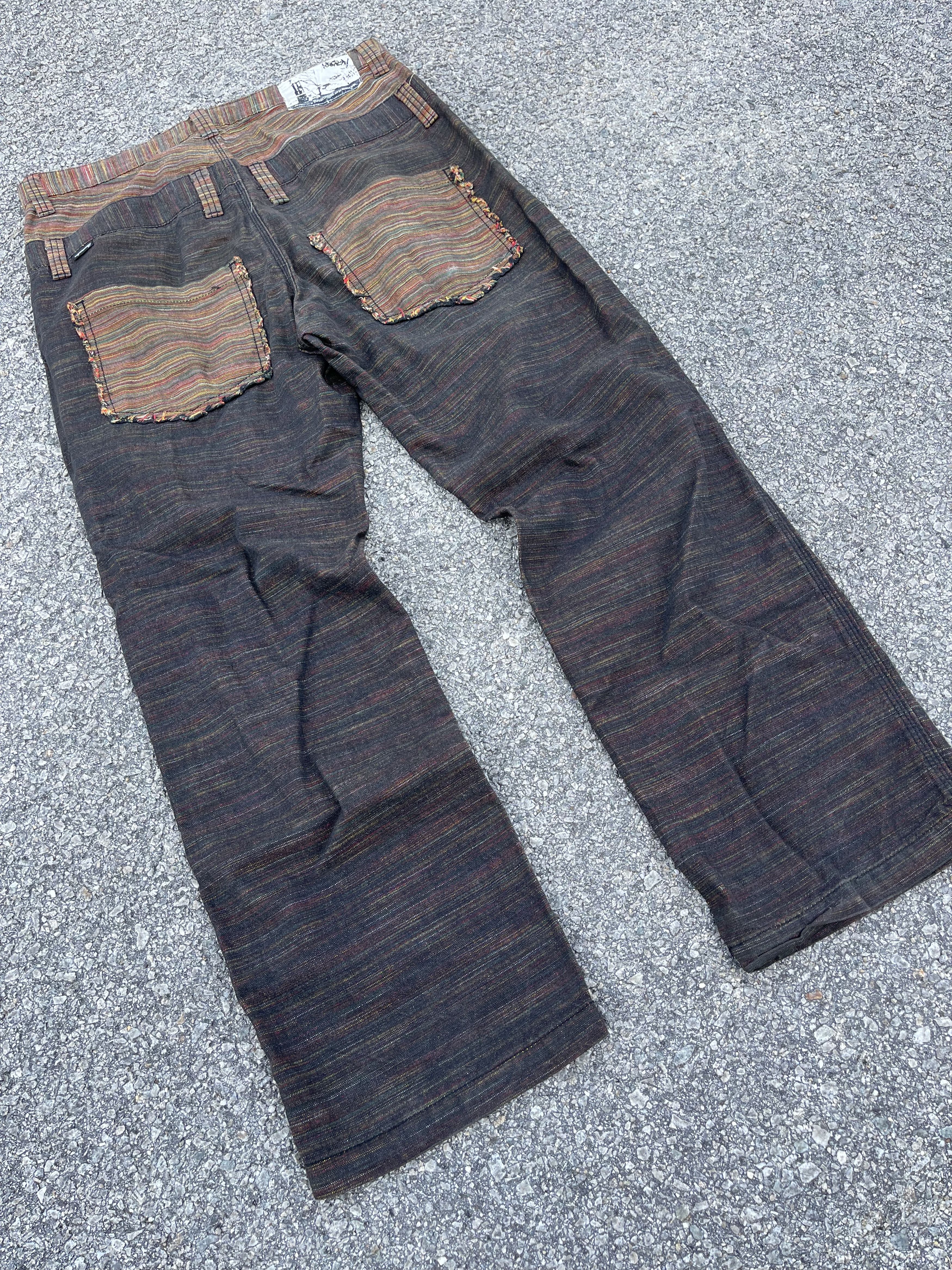 Beauty Beast × If Six Was Nine × Le Grande Bleu (L.G.B.) Resurrection Double Waist Low Pocket Multicolour Slubby Size US 34 / EU 50 - 1 Thumbnail