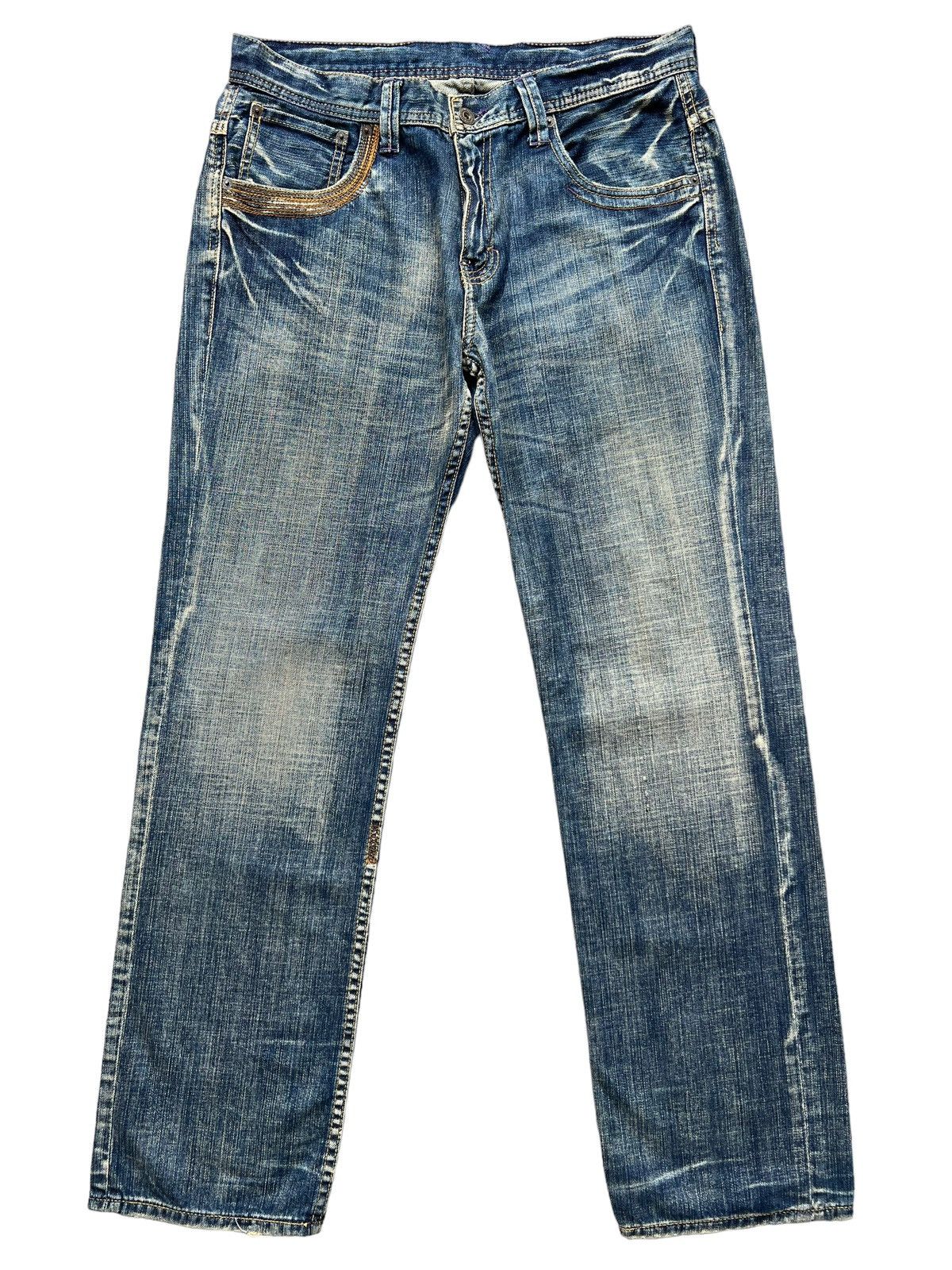 Takeo Kikuchi Takeo Kikuchi Boro Style Japanese Brand Denim Jeans 34x31 Size US 34 / EU 50 - 2 Thumbnail