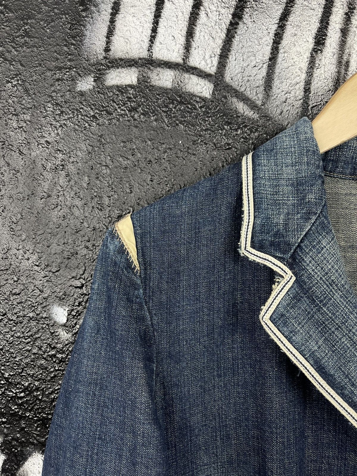 Marithe + Francois Girbaud Marithe Francois Girbaud Designed Denim Blazer Jacket Size M / US 6-8 / IT 42-44 - 9 Thumbnail
