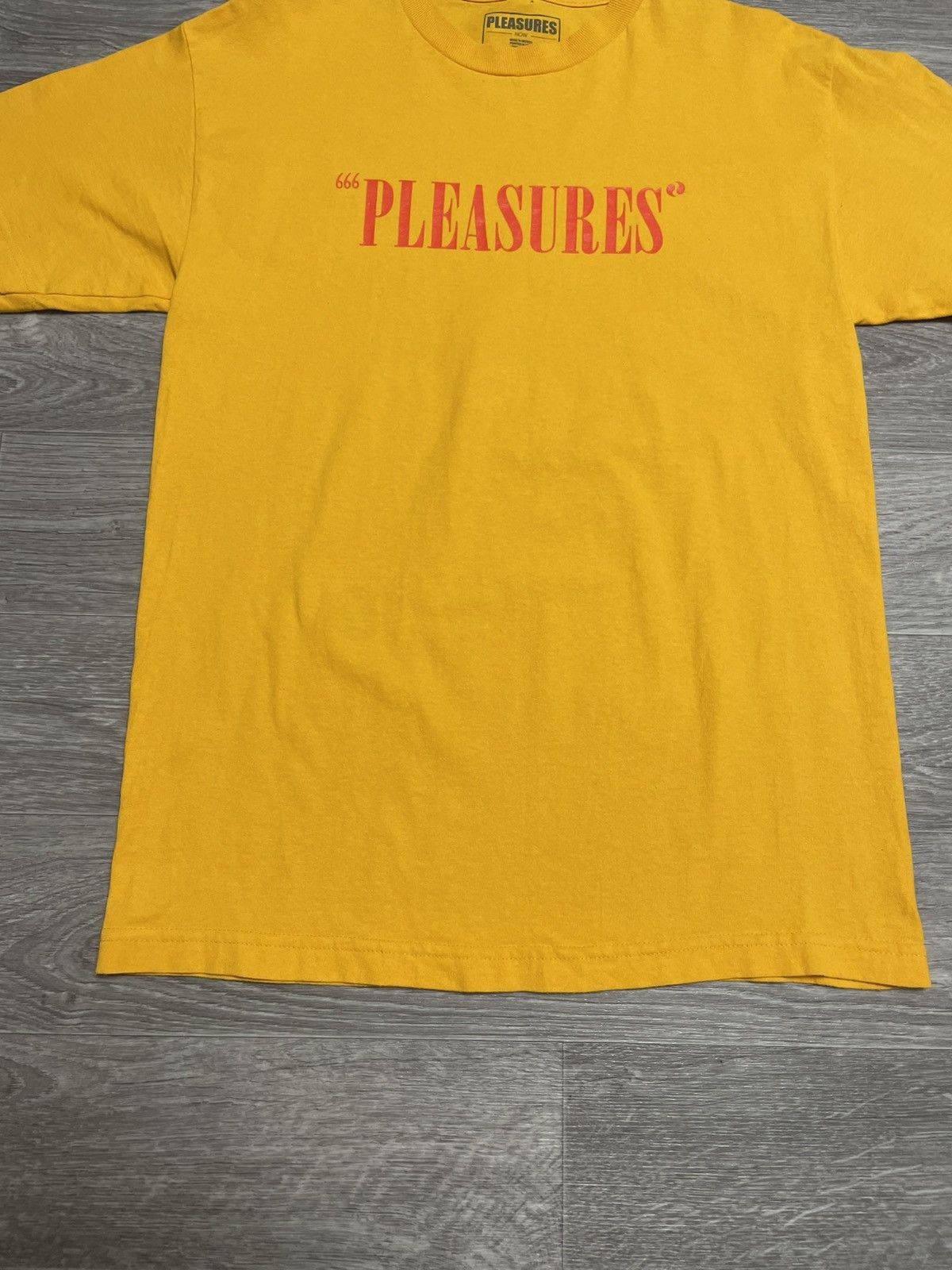 Pleasures Pleasures Now Mark Of The Beast Red Logo Tee 666 Yellow M Size US M / EU 48-50 / 2 - 3 Thumbnail