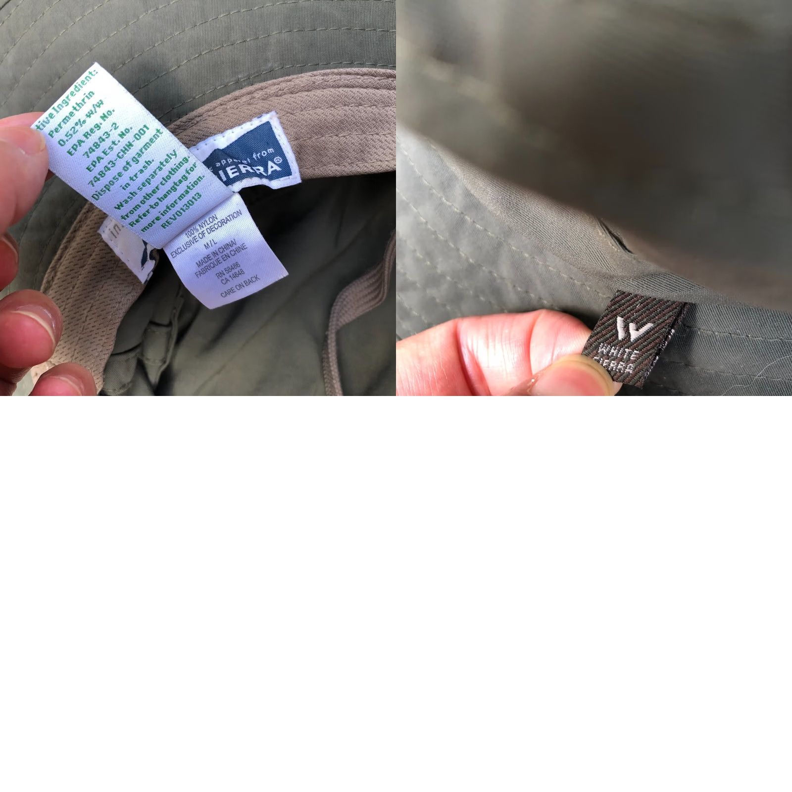 Vintage VINTAGE White Sierra Insect Shield Boonie Hat M/L Mens Nylon Green Cap Size ONE SIZE - 8 Thumbnail