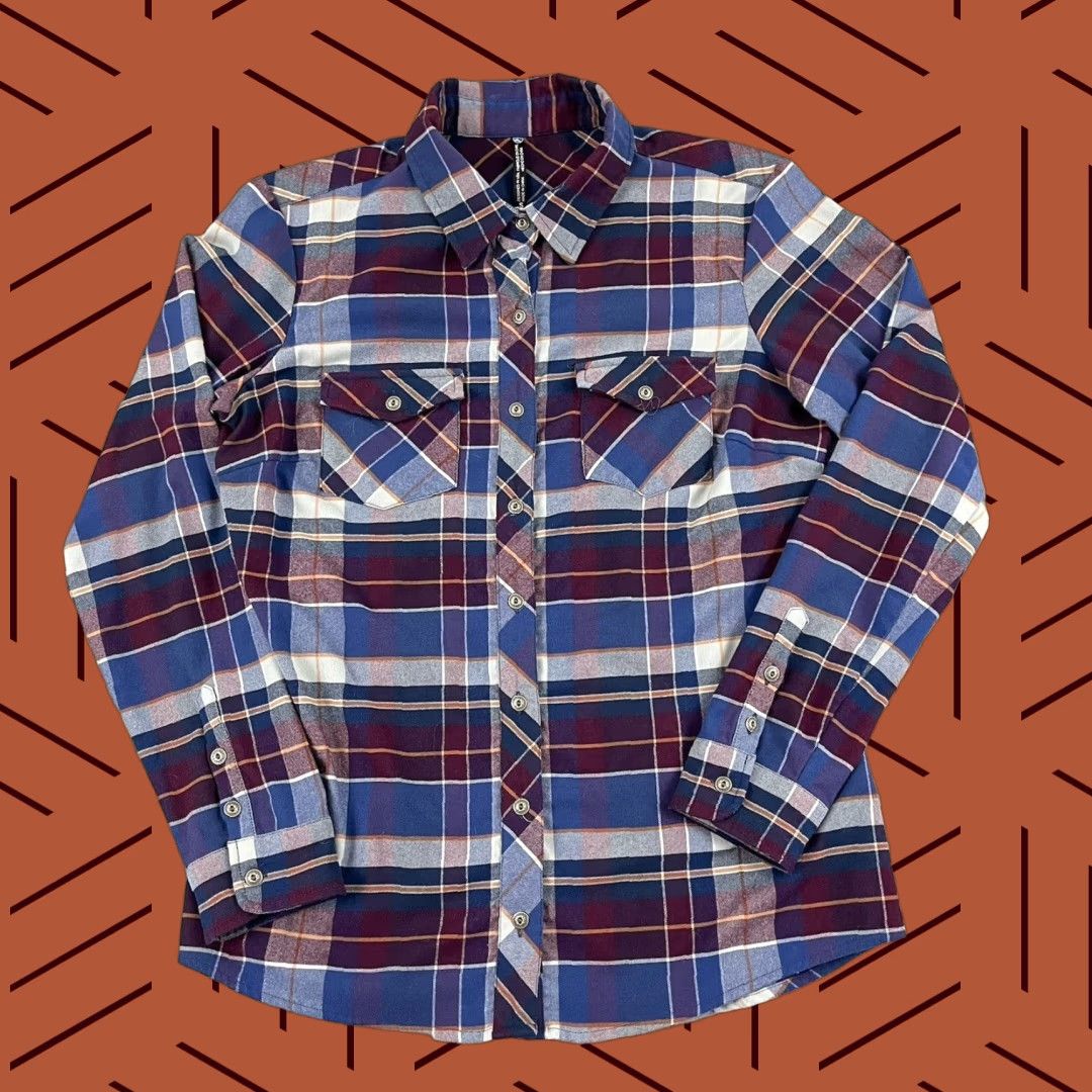 Vintage KUHL Shirt Womens Small Multi Plaid Greta Flannel Hiking Button Up Long Sleeve Size S / US 4 / IT 40 - 1 Thumbnail