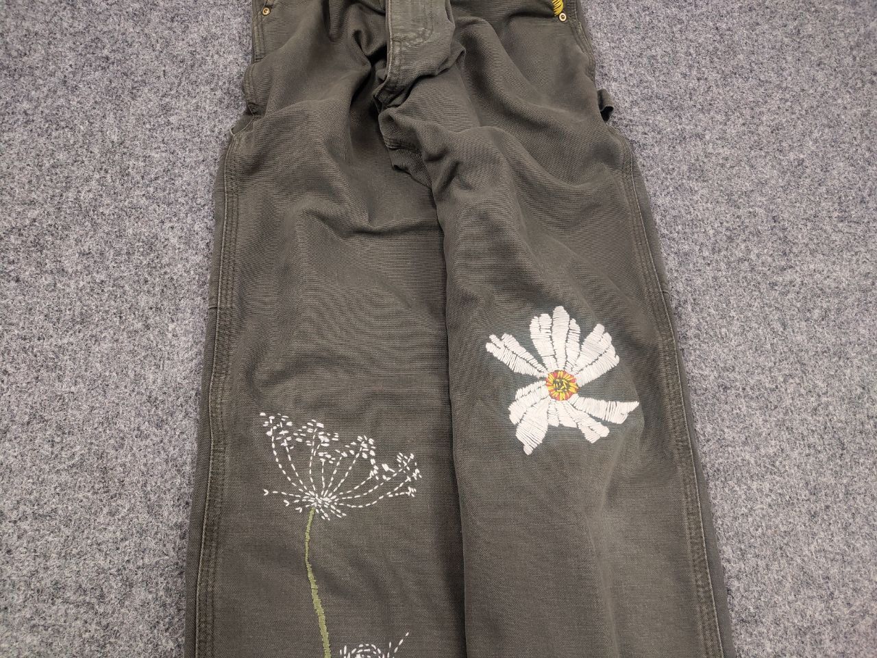Carhartt Rare Vintage Carhartt Logo Relaxed Carpenter Canvas Pants Size US 36 / EU 52 - 5 Thumbnail