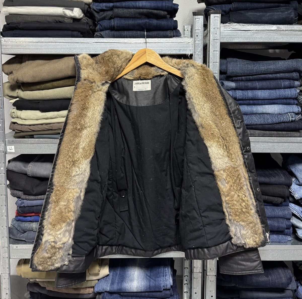 Zadig & Voltaire RRP 500$ Zadig & Voltaire Kamil Fur Biker Womens Jacket Size S / US 4 / IT 40 - 9 Thumbnail