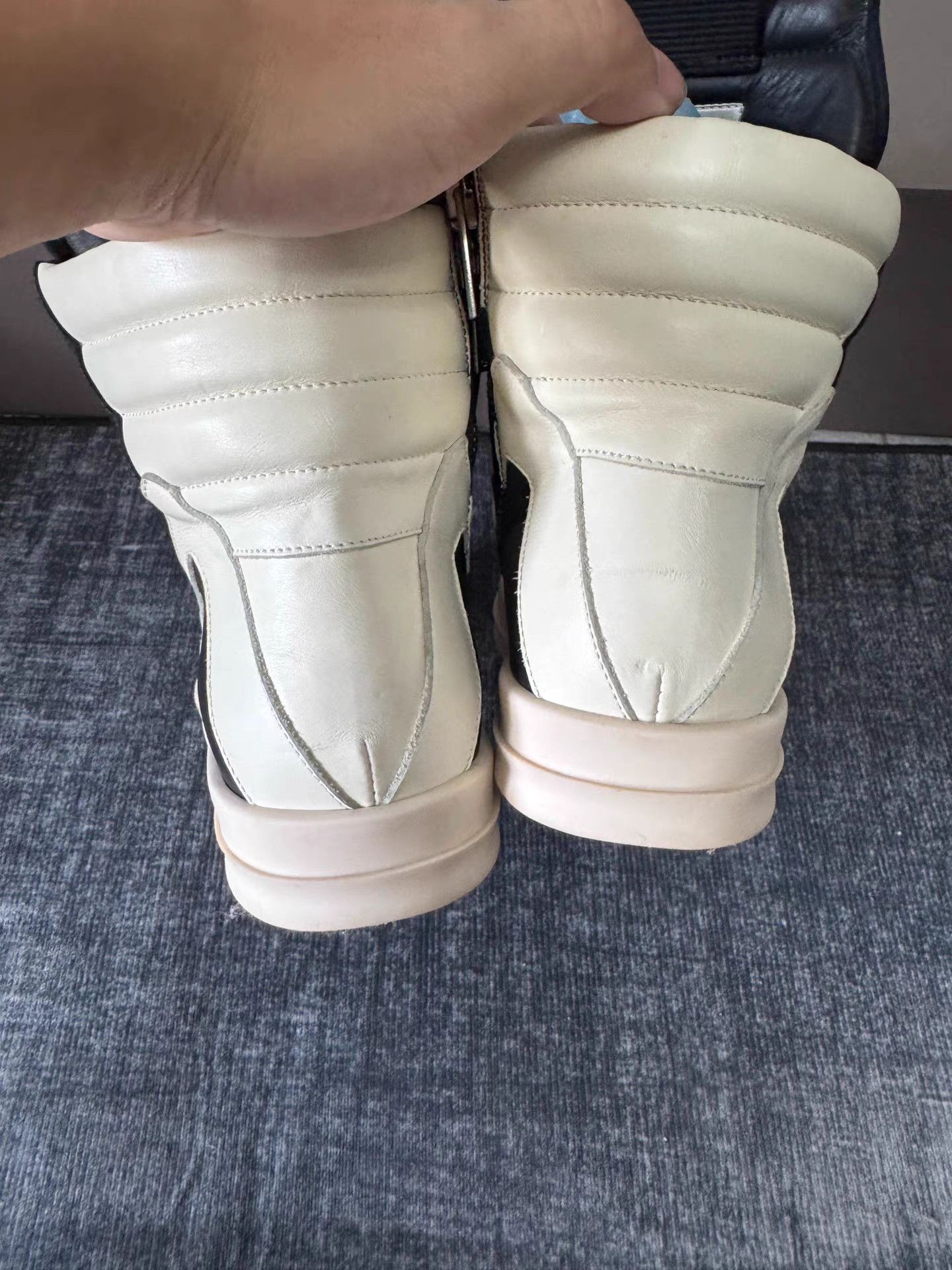 Rick Owens Rick Owens Mainline Triangle Sneakers Size US 7.5 / IT 37.5 - 5 Thumbnail