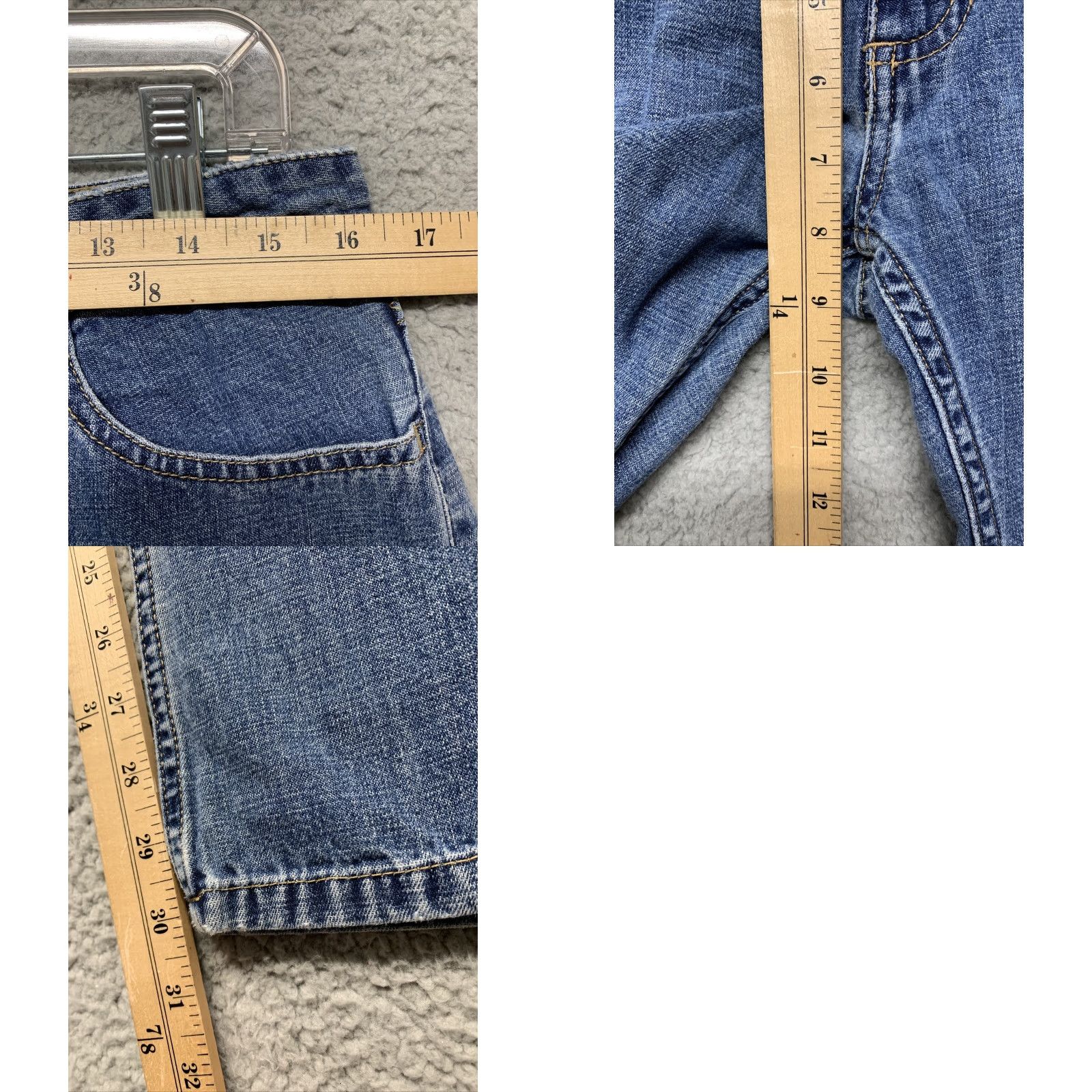 Old Navy Old Navy Womens Blue Jeans Size 10 Denim 33 x 30 Flared Leg Mid Rise Size 32" / US 10 / IT 46 - 8 Thumbnail