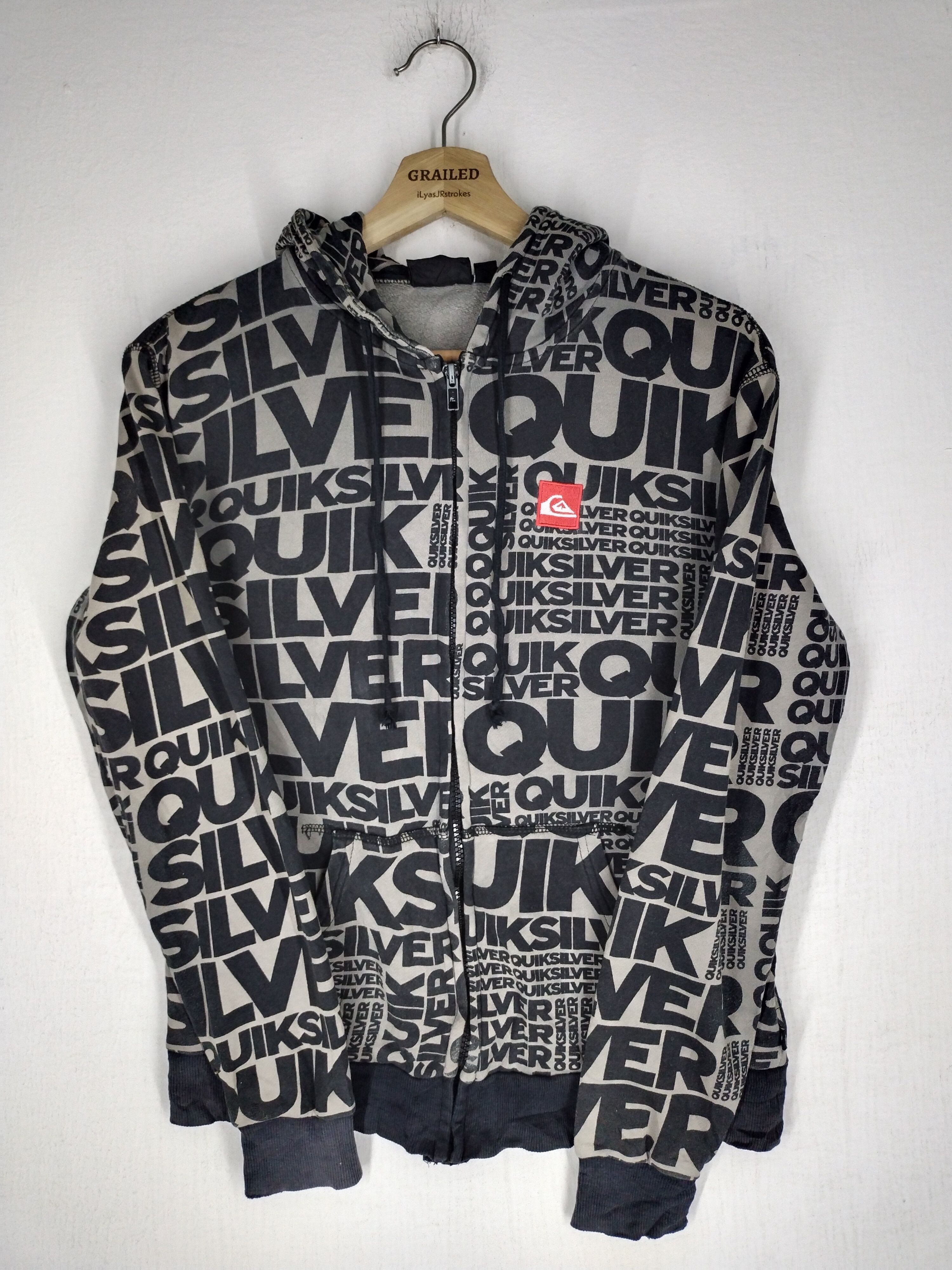 Quiksilver × Vintage Quiksilver All Over Print Hoodie Sweatshirt Size S Size US S / EU 44-46 / 1 - 7 Thumbnail