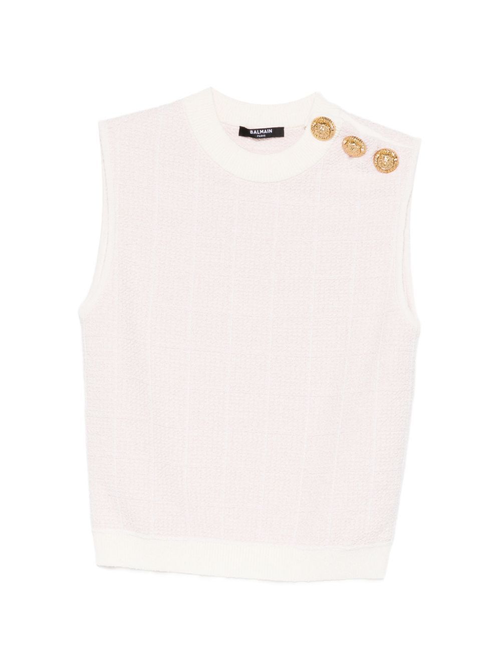 Balmain TWEED TANK TOP Size XS / US 0-2 / IT 36-38 - 1 Thumbnail