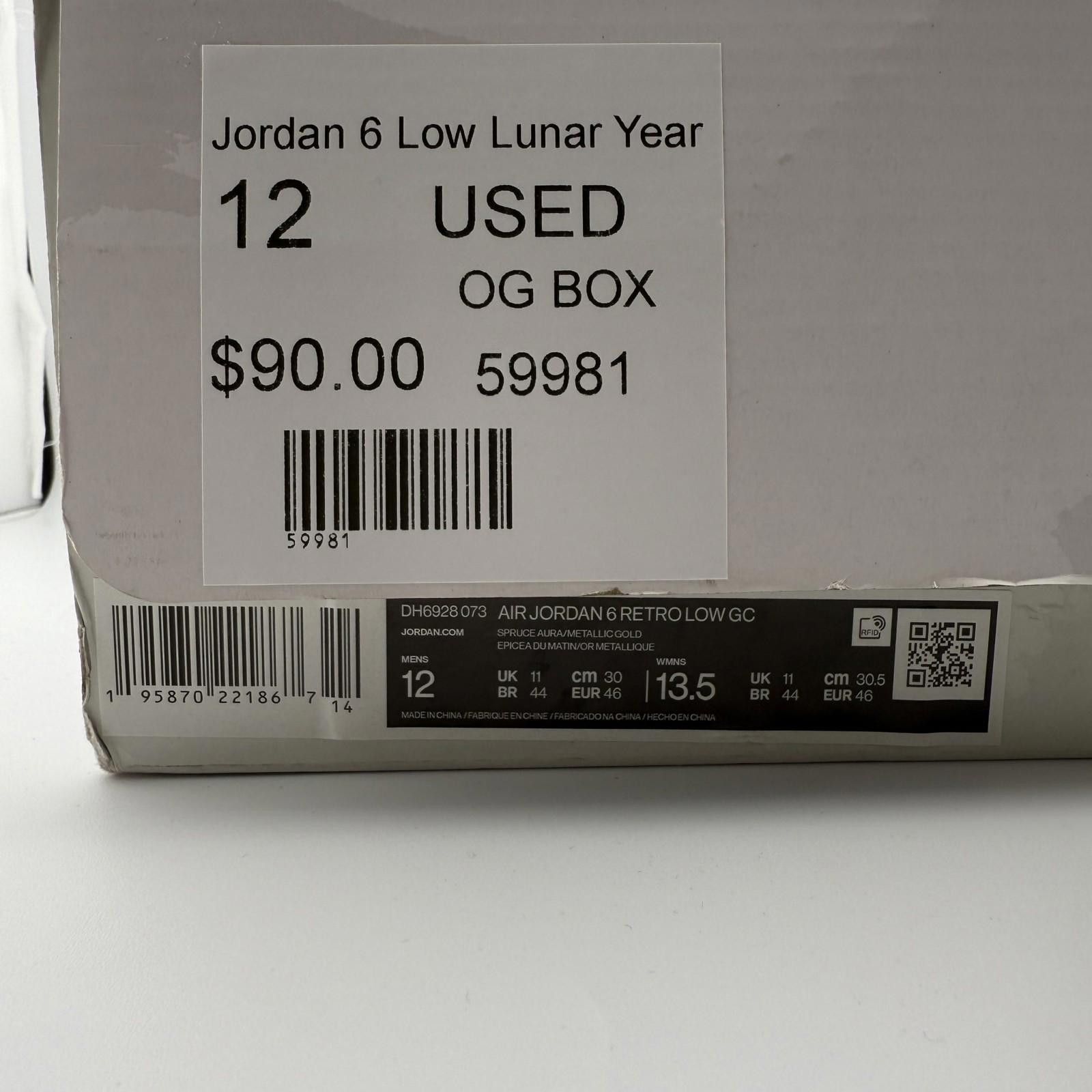 Jordan Brand Jordan 6 Low Lunar Year Size 12 Used Size US 12 / EU 45 - 8 Thumbnail