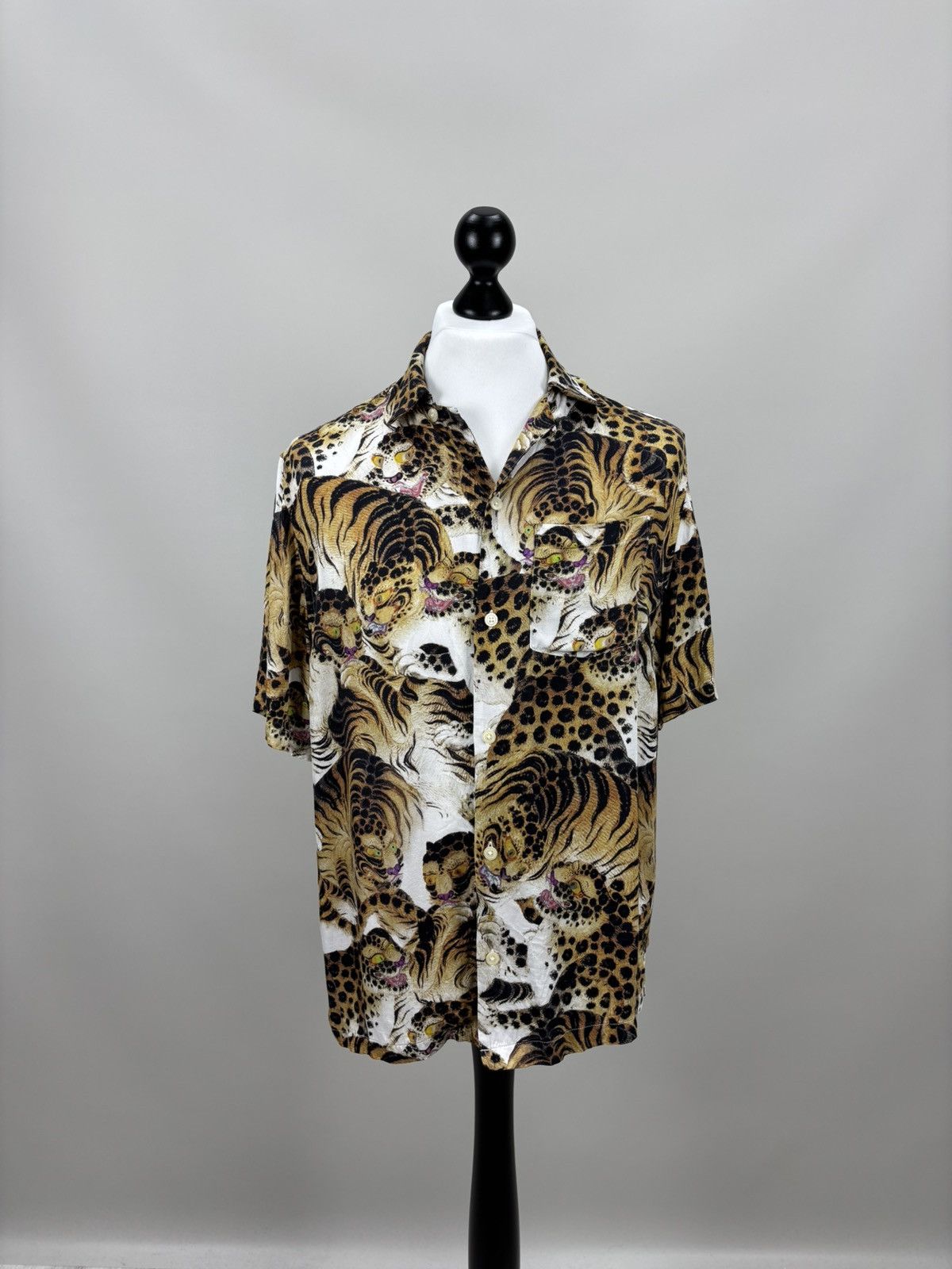 Allsaints Mens viscose shirt animal print All Saints Size M Size US M / EU 48-50 / 2 - 1 Thumbnail