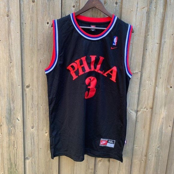 image of Vintage Nike Allen Iverson Jersey Philadelphia 76Ers Nba Jer, Men's (Size 2XL)