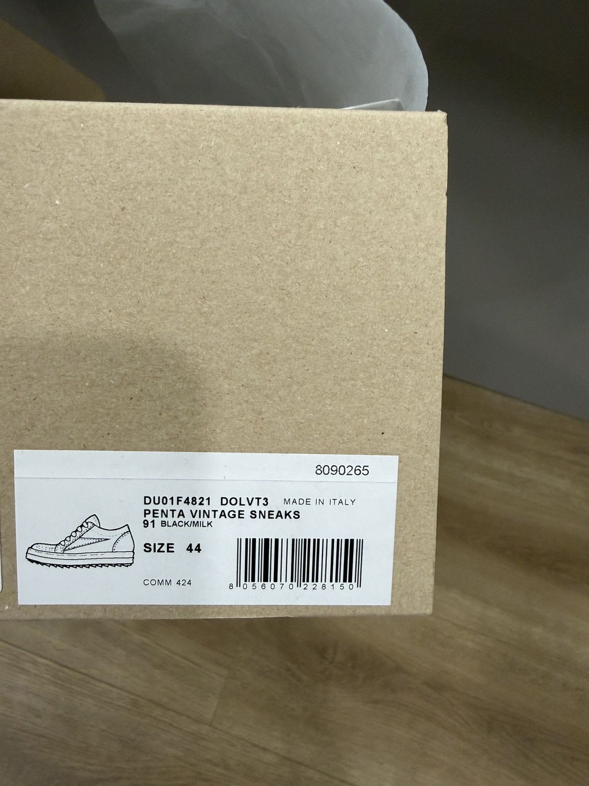 Rick Owens RICK OWENS DRKSHDW VINTAGE SNEAKER Size US 11 / EU 44 - 6 Thumbnail