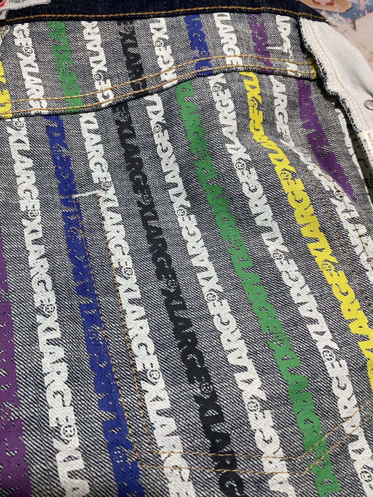 X-LARGE Xlarge Graphic Overprint Multicolor Denim Size US 30 / EU 46 - 9 Thumbnail