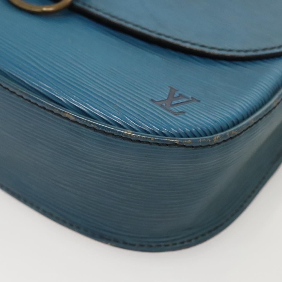 Louis Vuitton LOUIS VUITTON Epi Saint Cloud GM Shoulder Bag Toledo Blue Size ONE SIZE - 16 Thumbnail