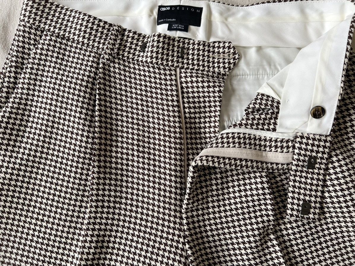 Asos Cool dark-brown houndstooth pants Size US 32 / EU 48 - 10 Thumbnail