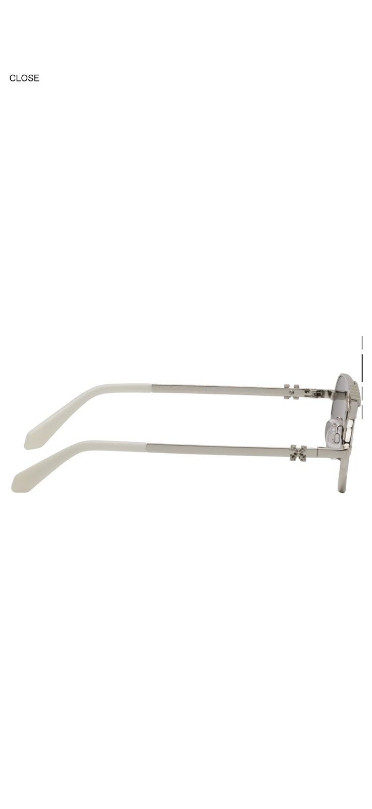 Off-White Off-White Silver Baltimore Glasses Size ONE SIZE - 2 Thumbnail
