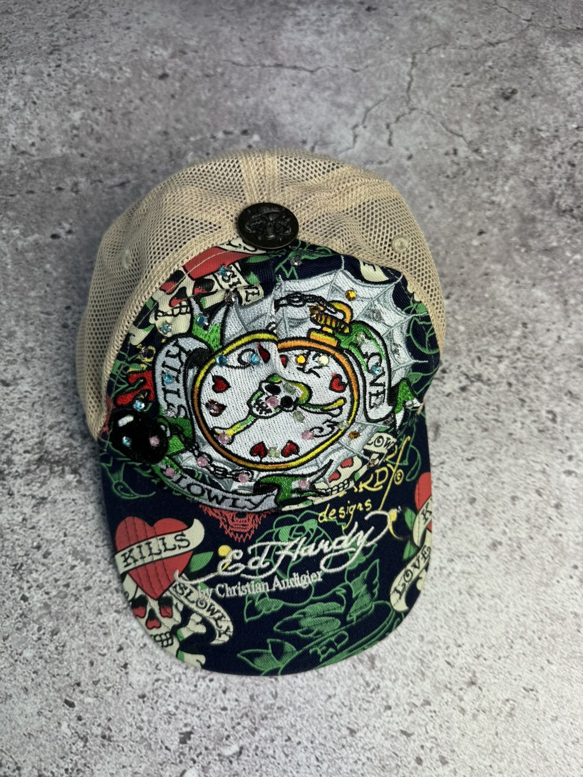 Christian Audigier × Ed Hardy × Vintage Ed Hardy by Christian Audigier Cap Hat Vintage Men’s Size ONE SIZE - 3 Thumbnail