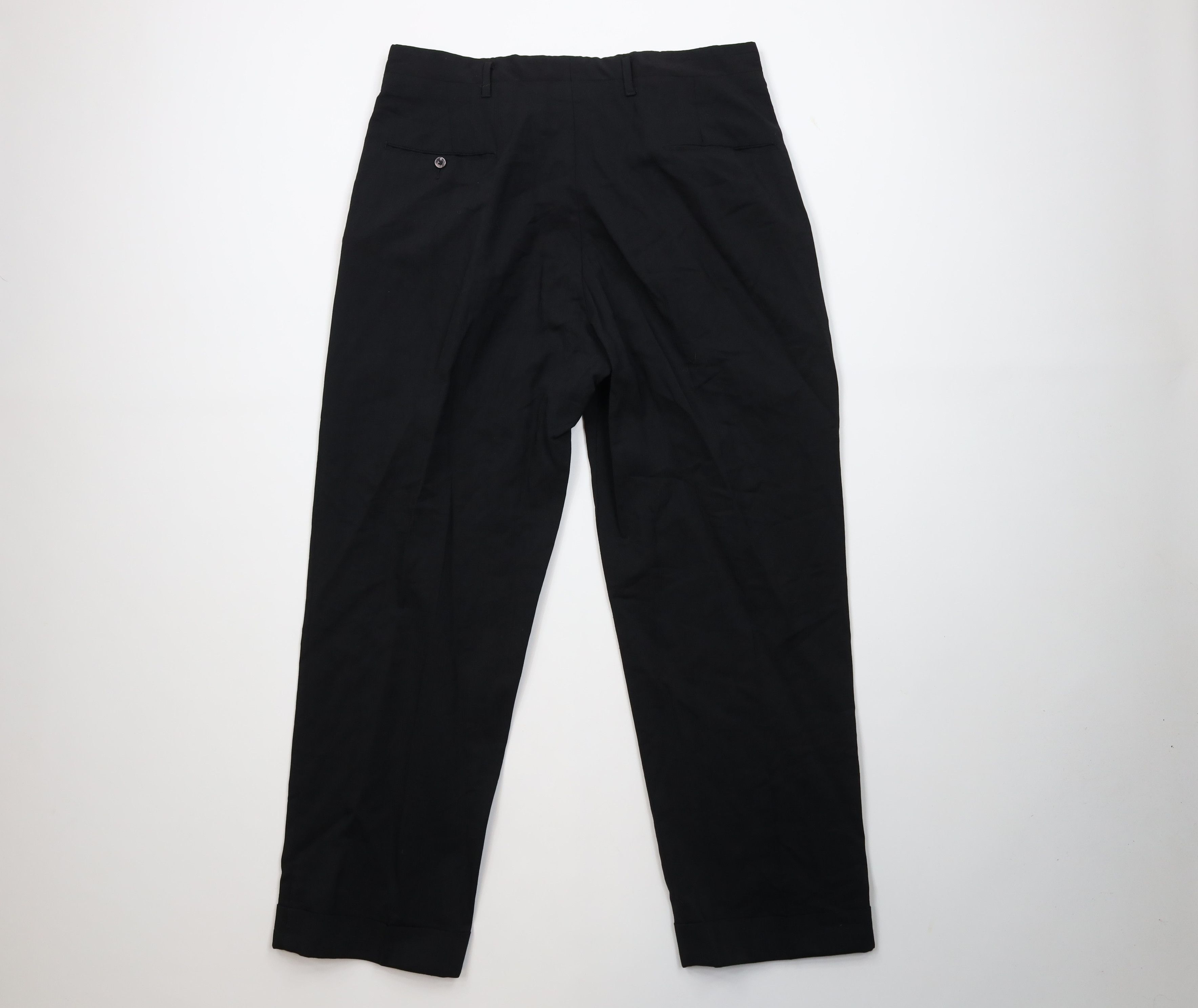 Vintage Vintage 50s Rockabilly Gabardine Chino Pants Black Plaid USA Size US 34 / EU 50 - 8 Thumbnail