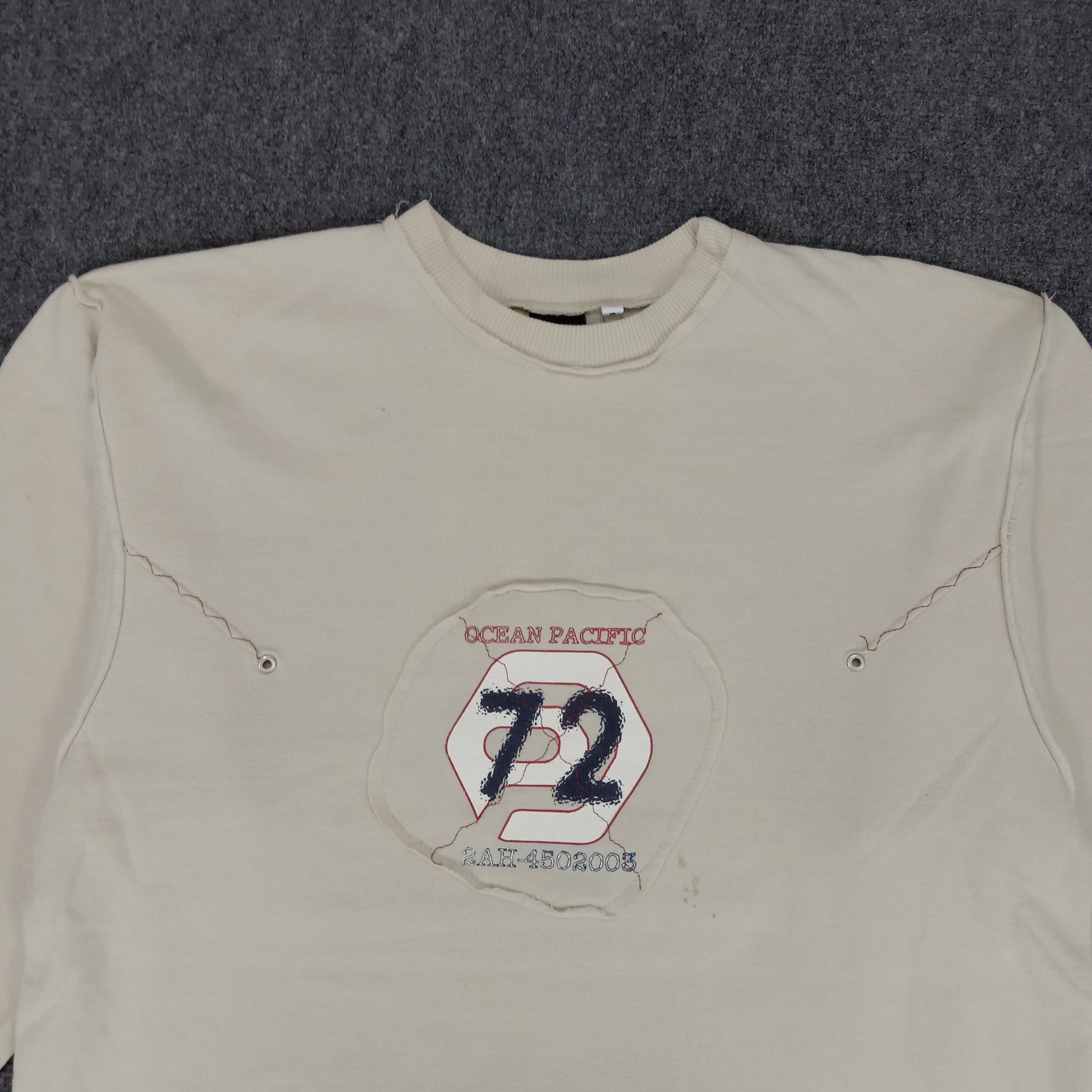 Ocean Pacific × Vintage OP Ocean Pacific 77 Surf Style Sweatshirt Size US M / EU 48-50 / 2 - 2 Thumbnail