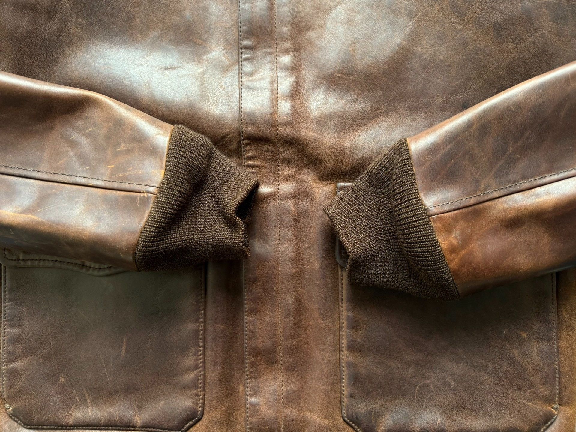 Visvim VISVIM 12AW ELMENDORF A2 Horse Leather Jacket Size US XXS / EU 40 - 6 Thumbnail