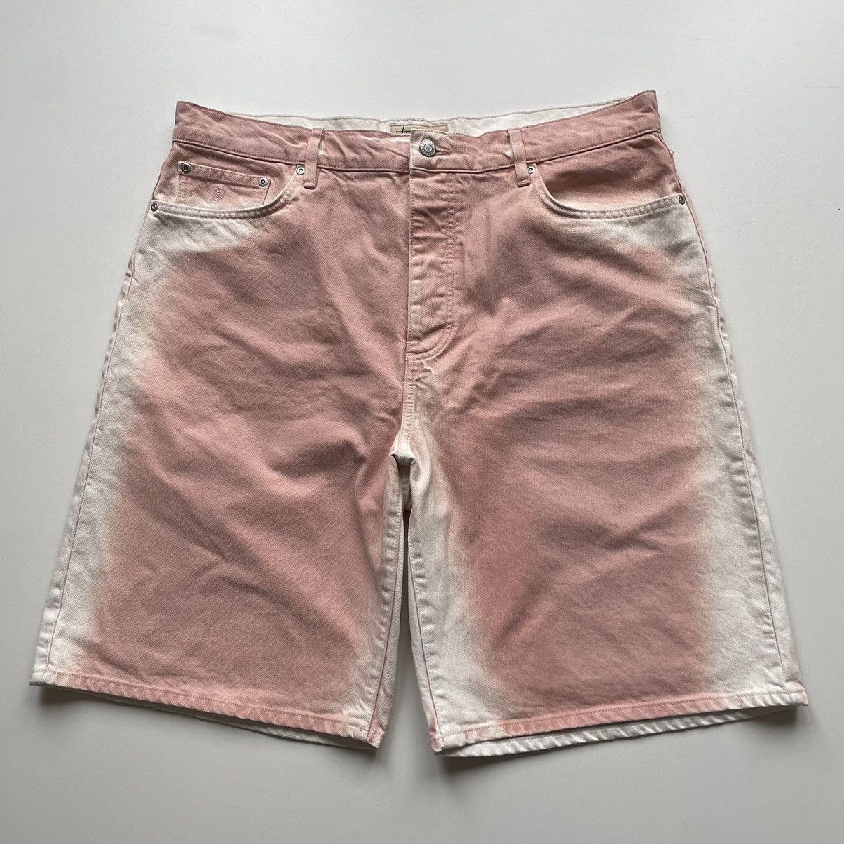 image of Stussy Spray Dye Big Ol’ Shorts Faded Pink Size 36, Men's