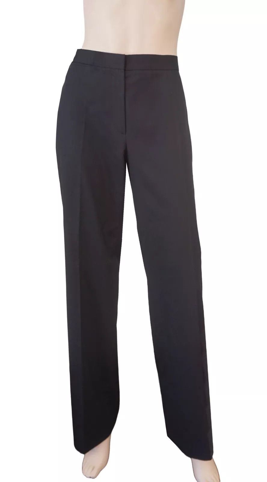 Jil Sander Jil Sander Black Wool Wide Leg High Waist Women's Pants Size 28" / US 6 / IT 42 - 1 Thumbnail