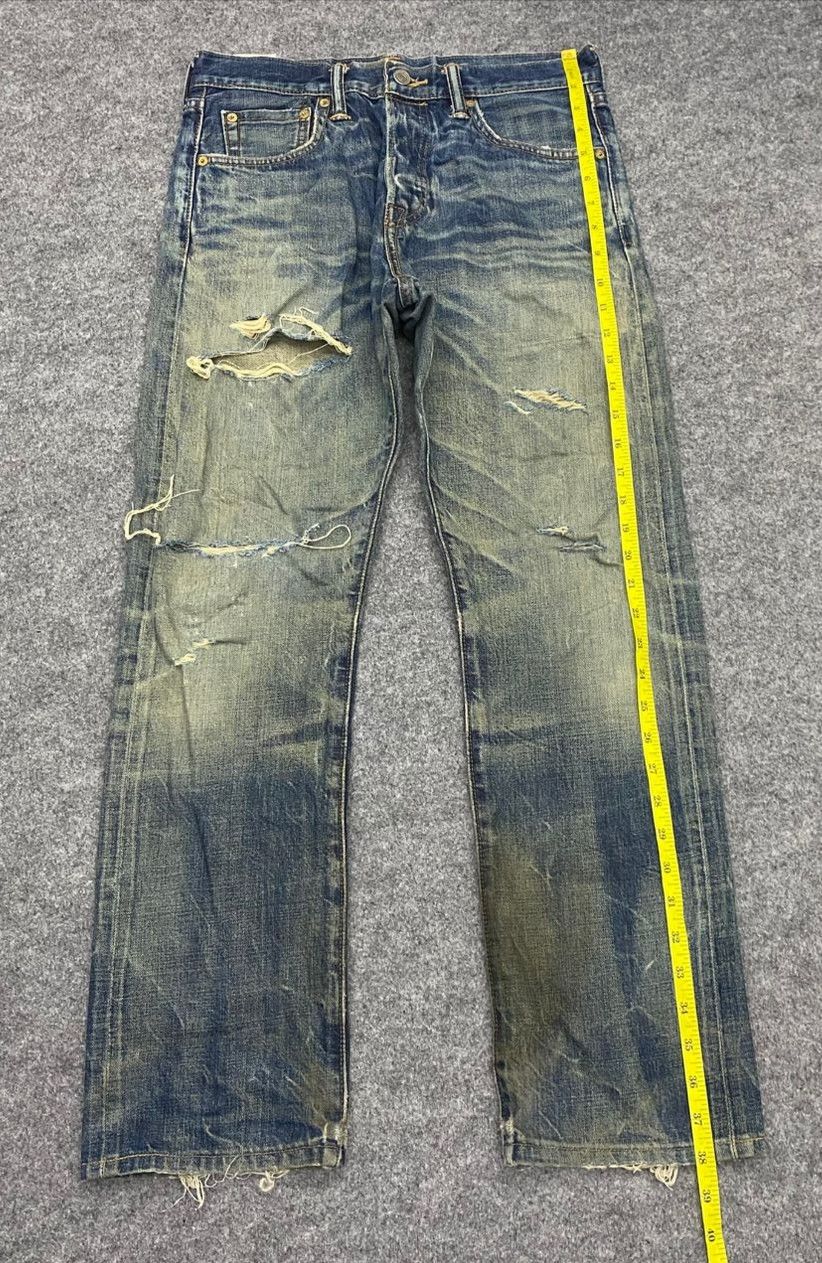 Levi's Vintage 90s Levis 501 Selvedge Distressed Denim Size US 30 / EU 46 - 3 Thumbnail