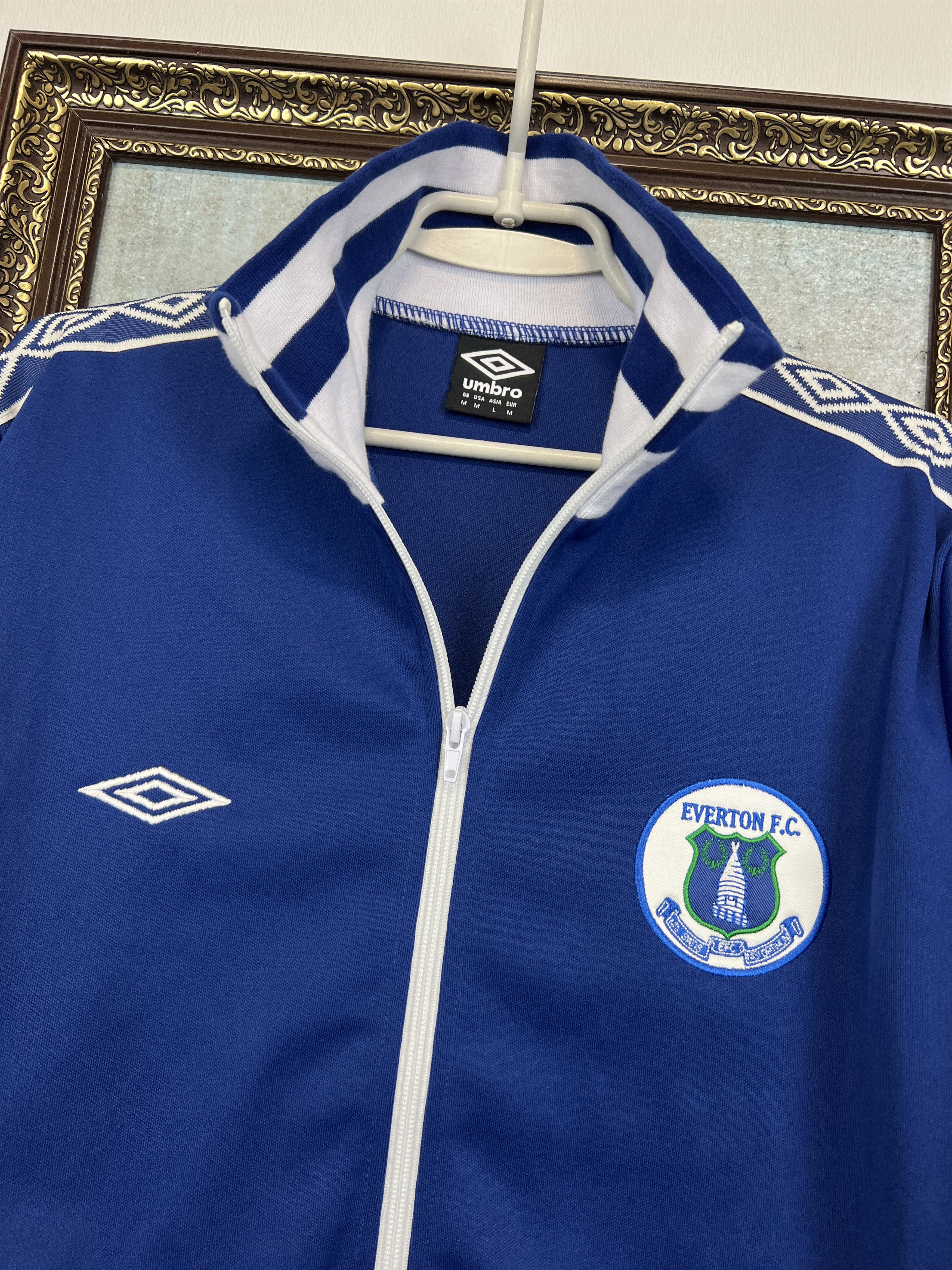 Umbro Umbro Everton Football Track Top Soccer Jacket Blue Zip Rare Size US M / EU 48-50 / 2 - 3 Thumbnail