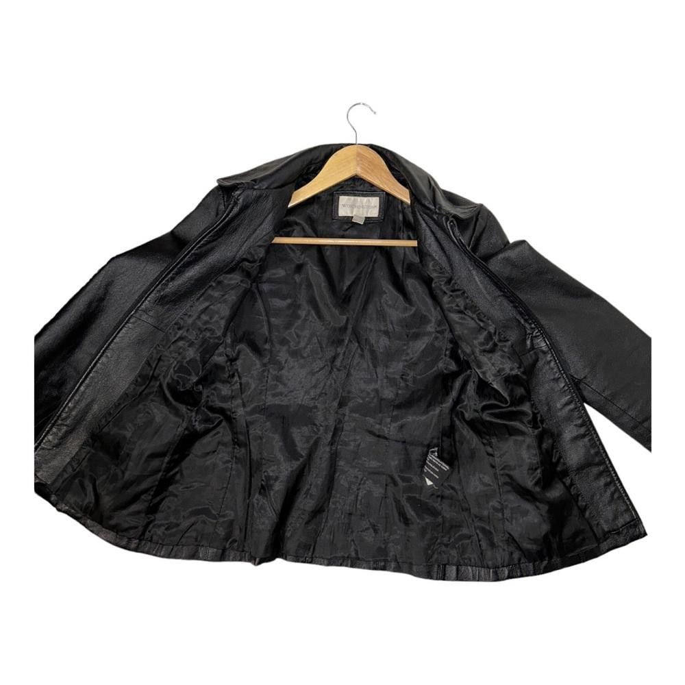 Worthington Worthington l Fitted Leather Jacket Size SP Size S / US 4 / IT 40 - 7 Thumbnail