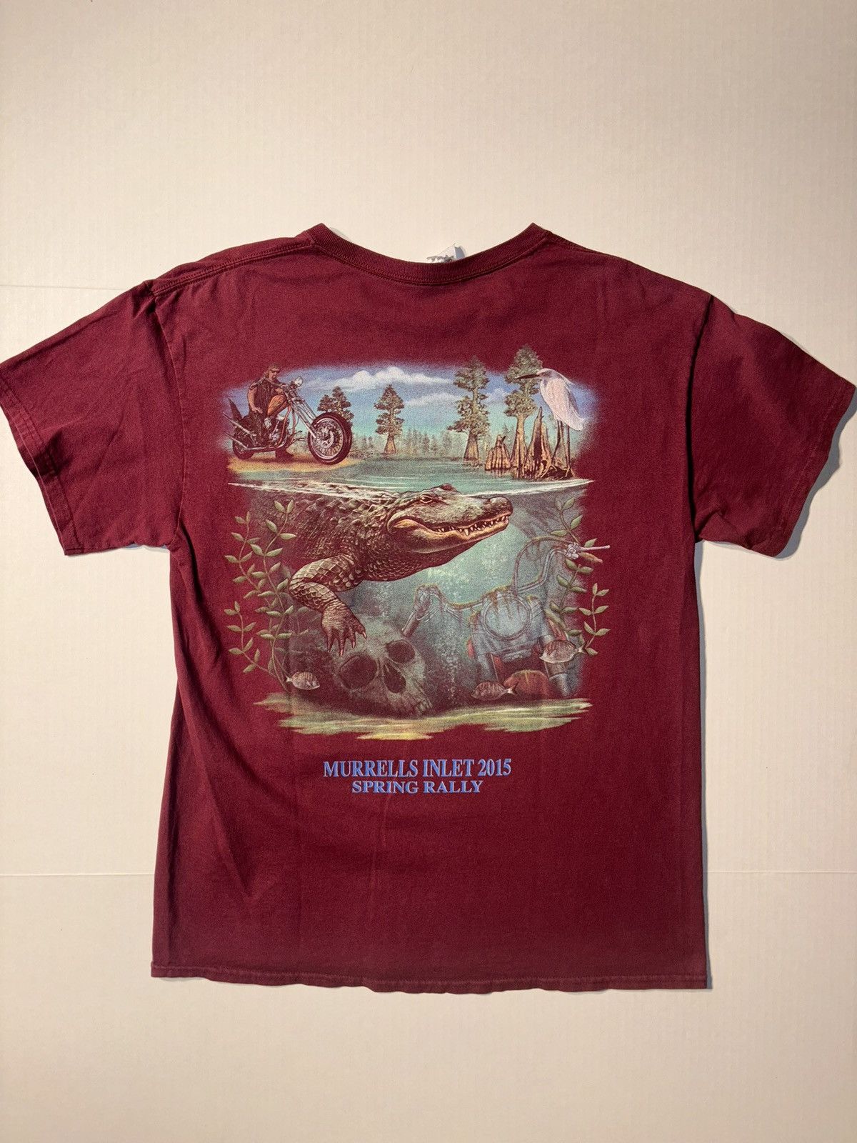 Harley Davidson Vtg South Carolina 2015 Harley Motorcycle Rally Alligator Size US L / EU 52-54 / 3 - 1 Thumbnail