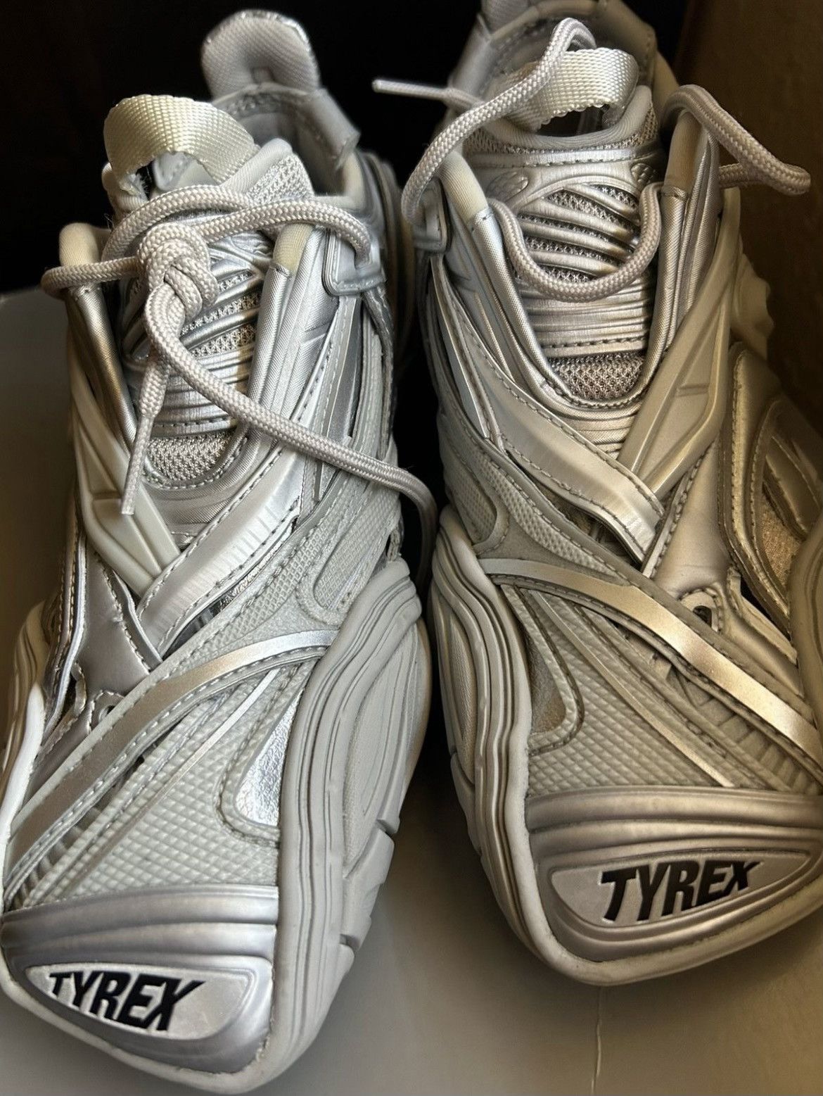 Balenciaga size US 7 EU 40 Balenciaga Tyrex Sneakers Silver