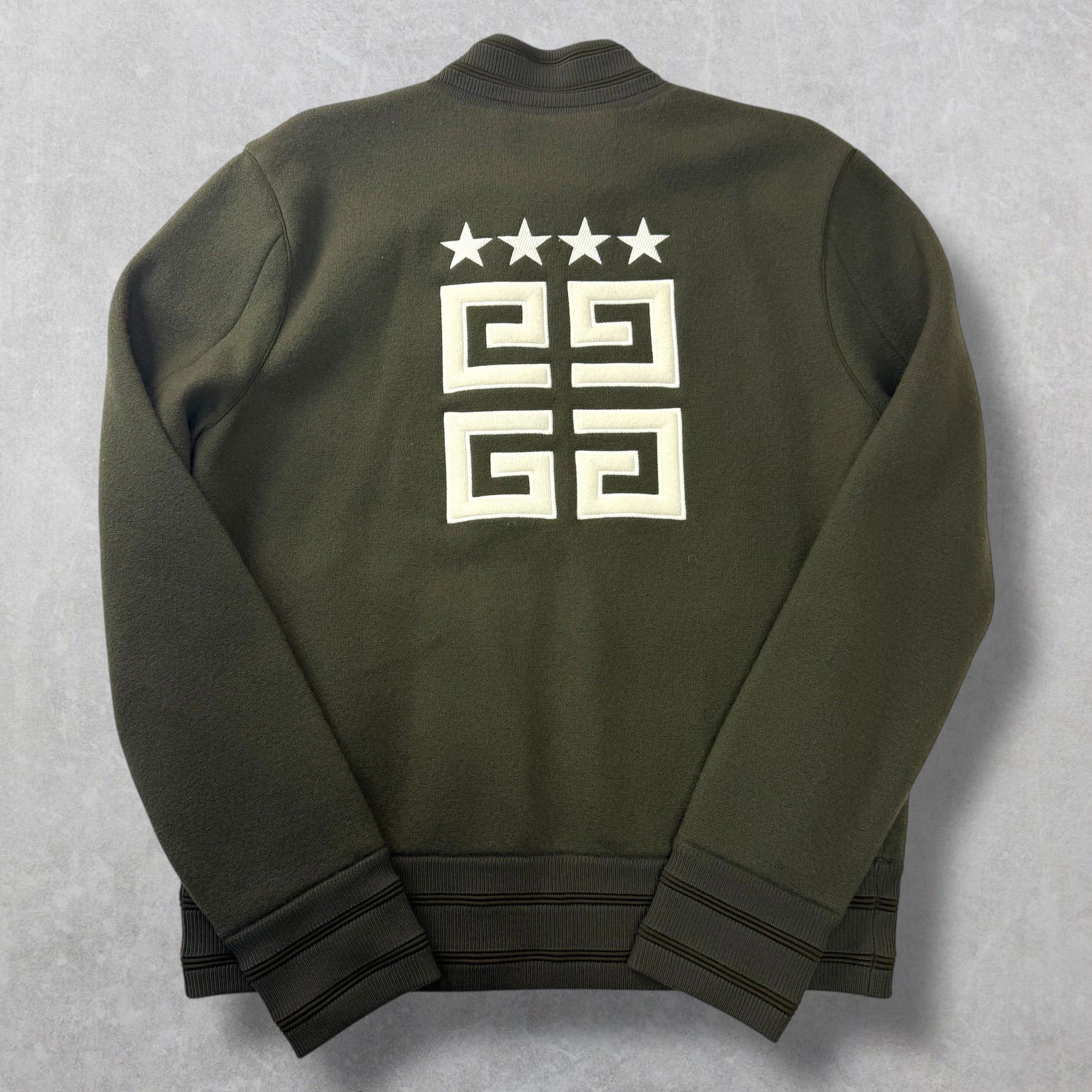 Givenchy Givenchy Knitted Khaki Green Varsity Bomber M Size US M / EU 48-50 / 2 - 2 Thumbnail