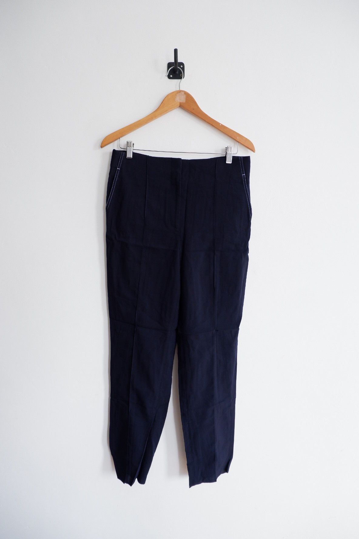 Celine Celine Phoebe Philo Laine Contrast Stitch High waist Pants Size 30" / US 8 / IT 44 - 3 Thumbnail