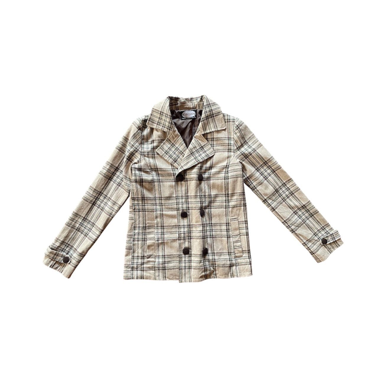 Beams Plus Beamsboy Plaid Double Breast Jacket Size US S / EU 44-46 / 1 - 1 Thumbnail